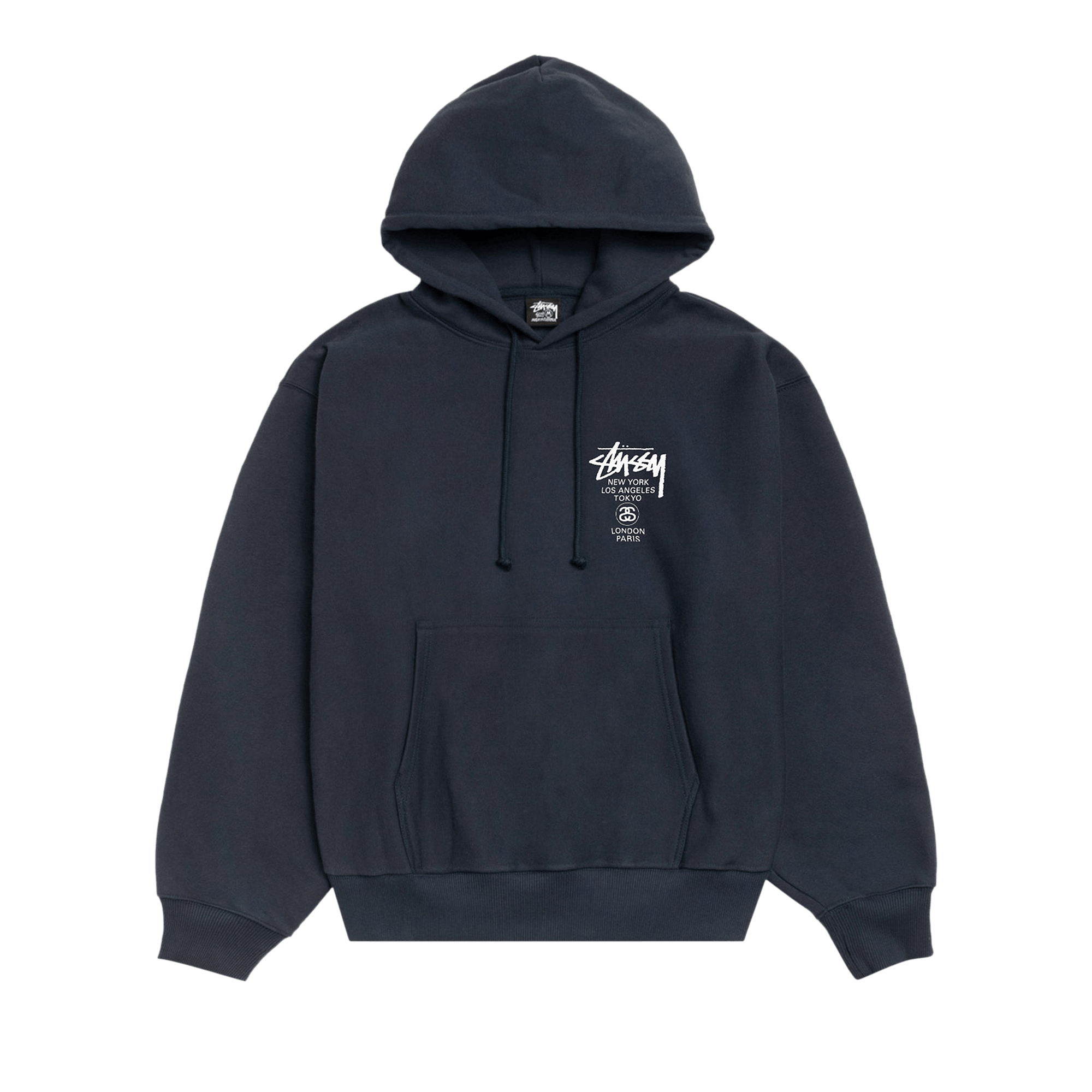 Stussy World Tour Hoodie 'Navy'