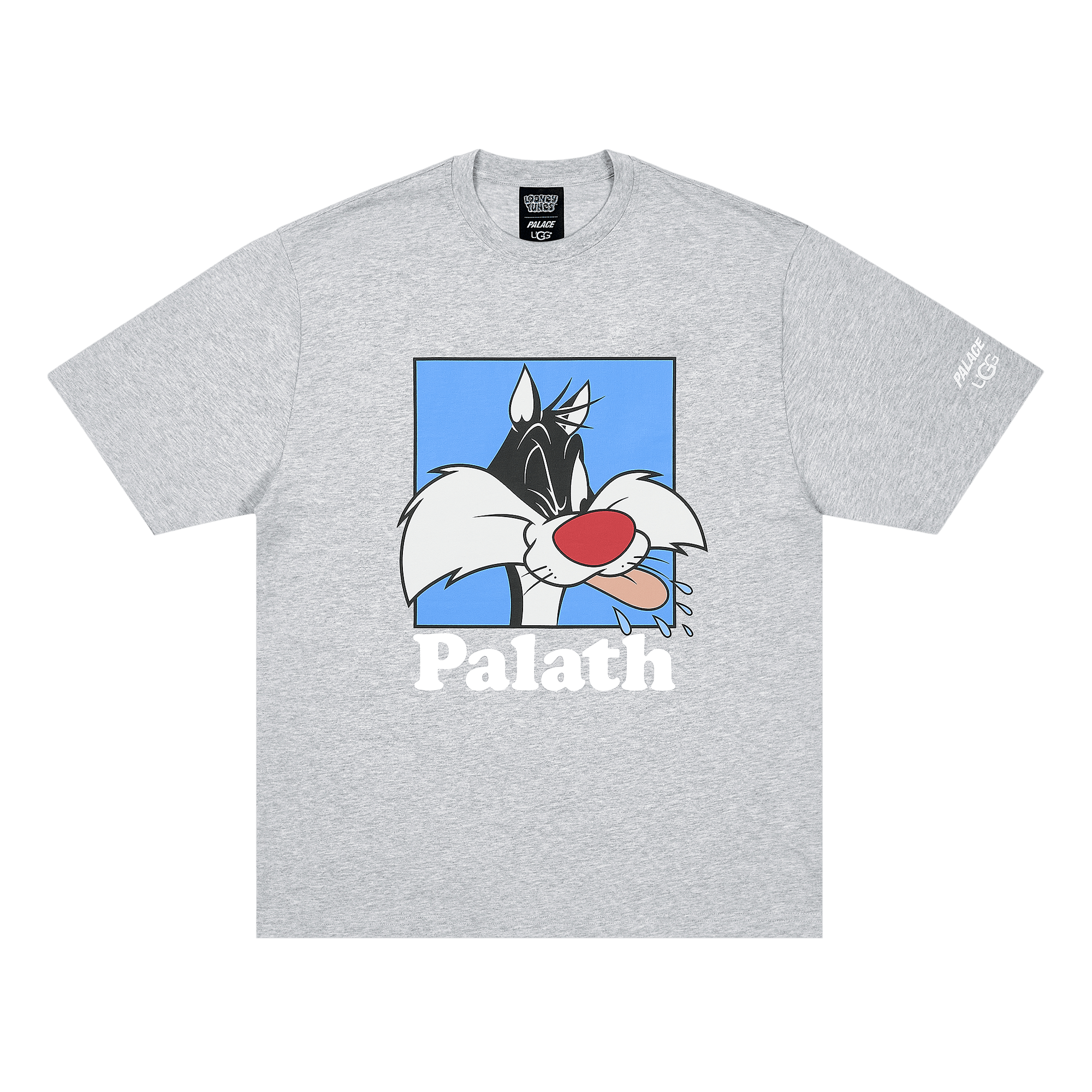 Palace x UGG Looney Tunes T-Shirt 'Grey Marl'