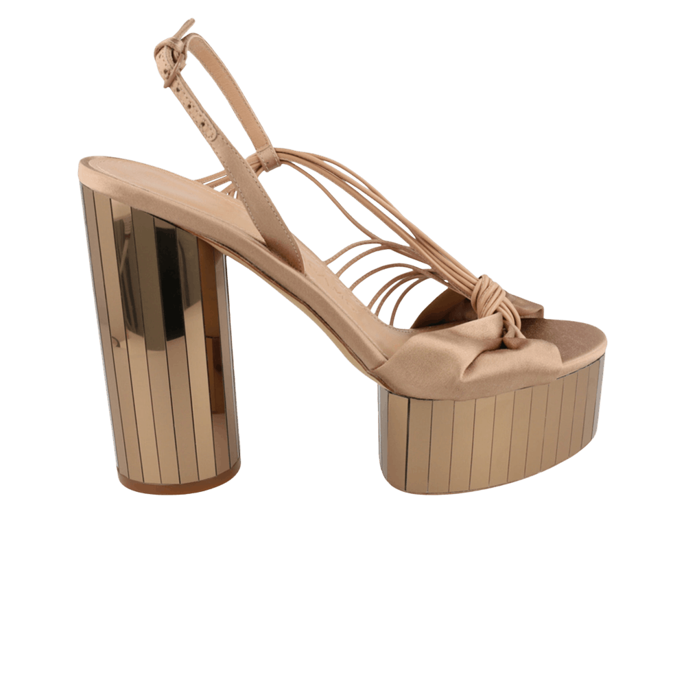 Wmns Ferragamo Sabrina Mirrored Platform Heel 'Bone'