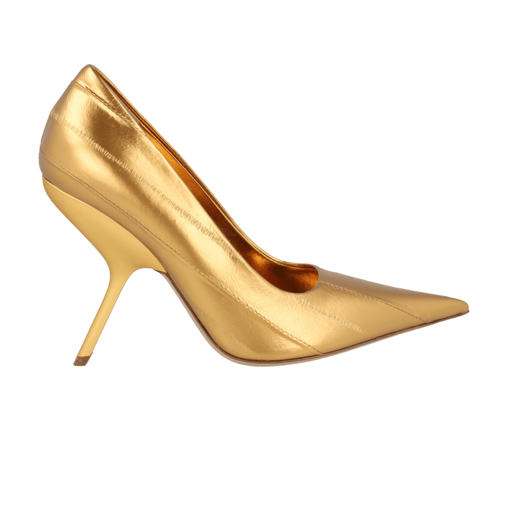 Wmns Ferragamo Eva X5 Metallic Leather Pump 'Gold'