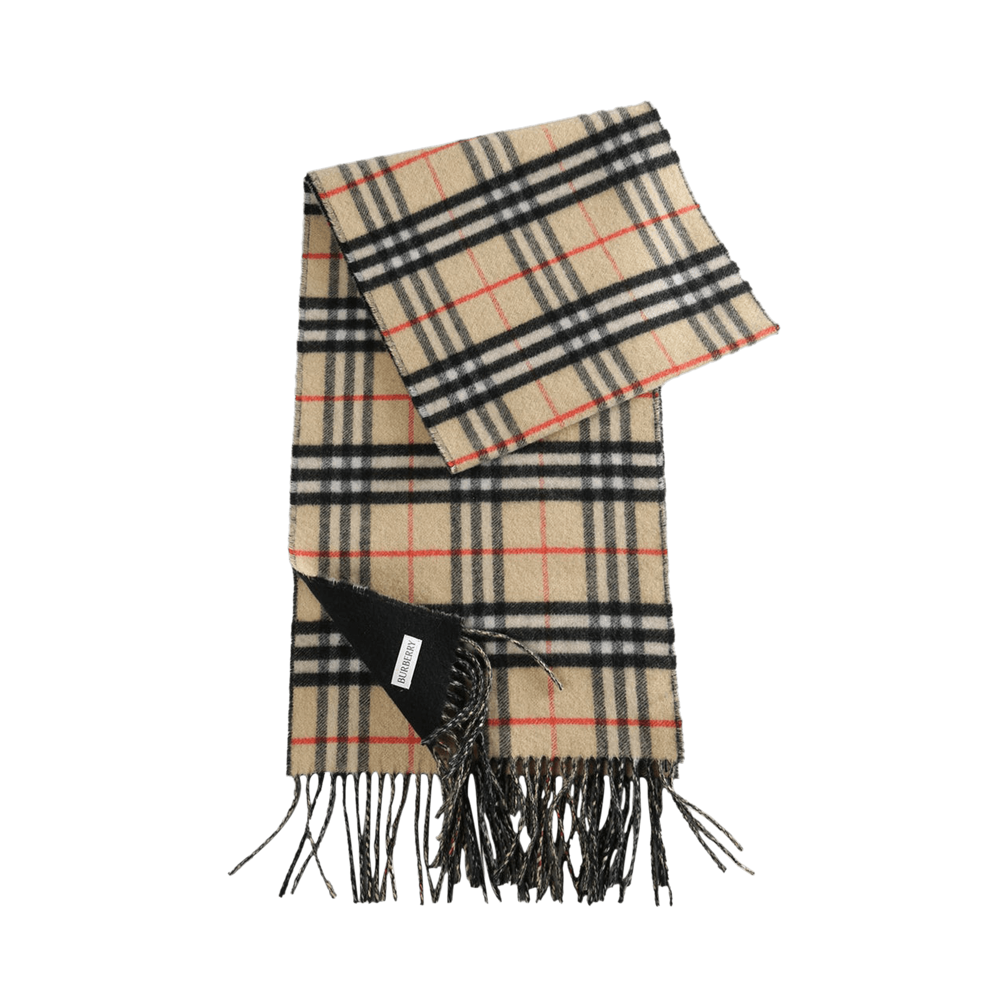 Burberry Mu Gradient Check Jacquard Scarf 'Sand'