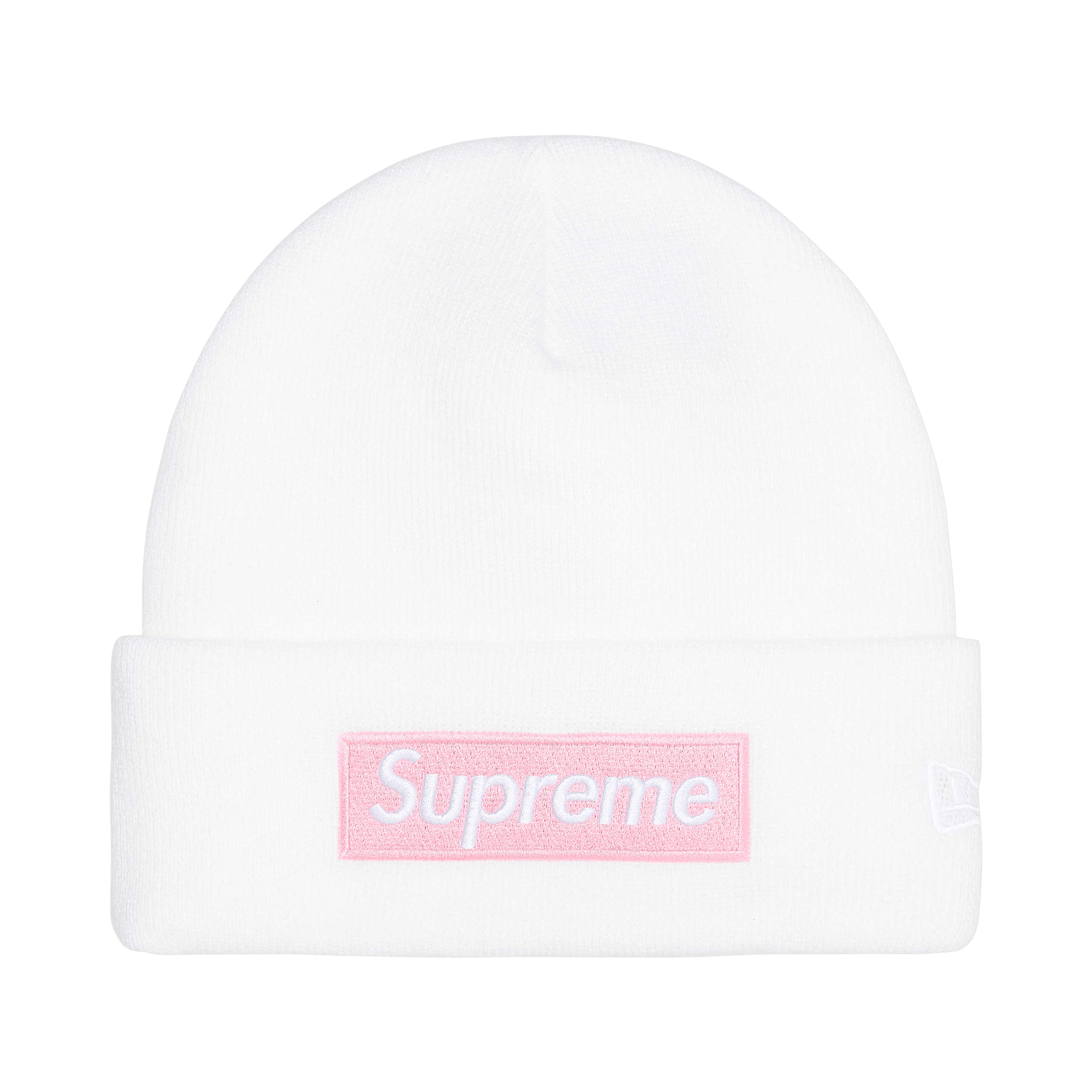 Supreme New Era Box Logo Beanie 'White'