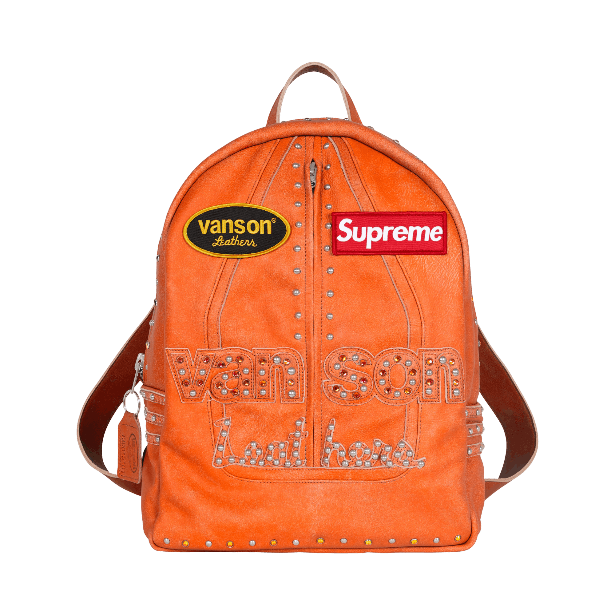 Supreme x Vanson Leathers x B.B. Simon Backpack 'Orange'
