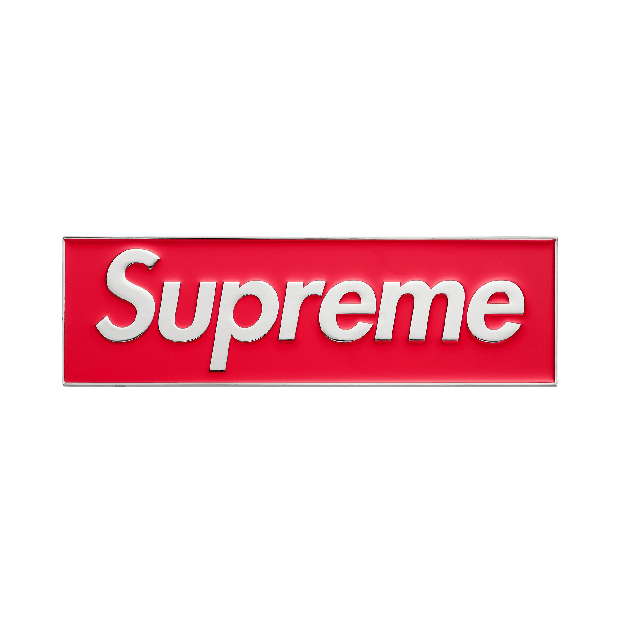 Supreme Box Logo Car Emblem 'Red'