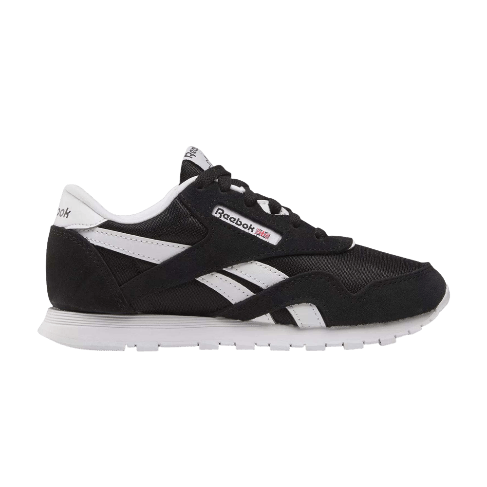 Reebok Classic Nylon Little Kid 'Black/Black/White'