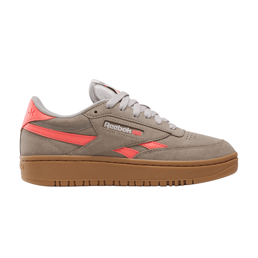 Reebok Wmns Club C Double Revenge 'Gritty Grey/Sunset Coral/Gum'