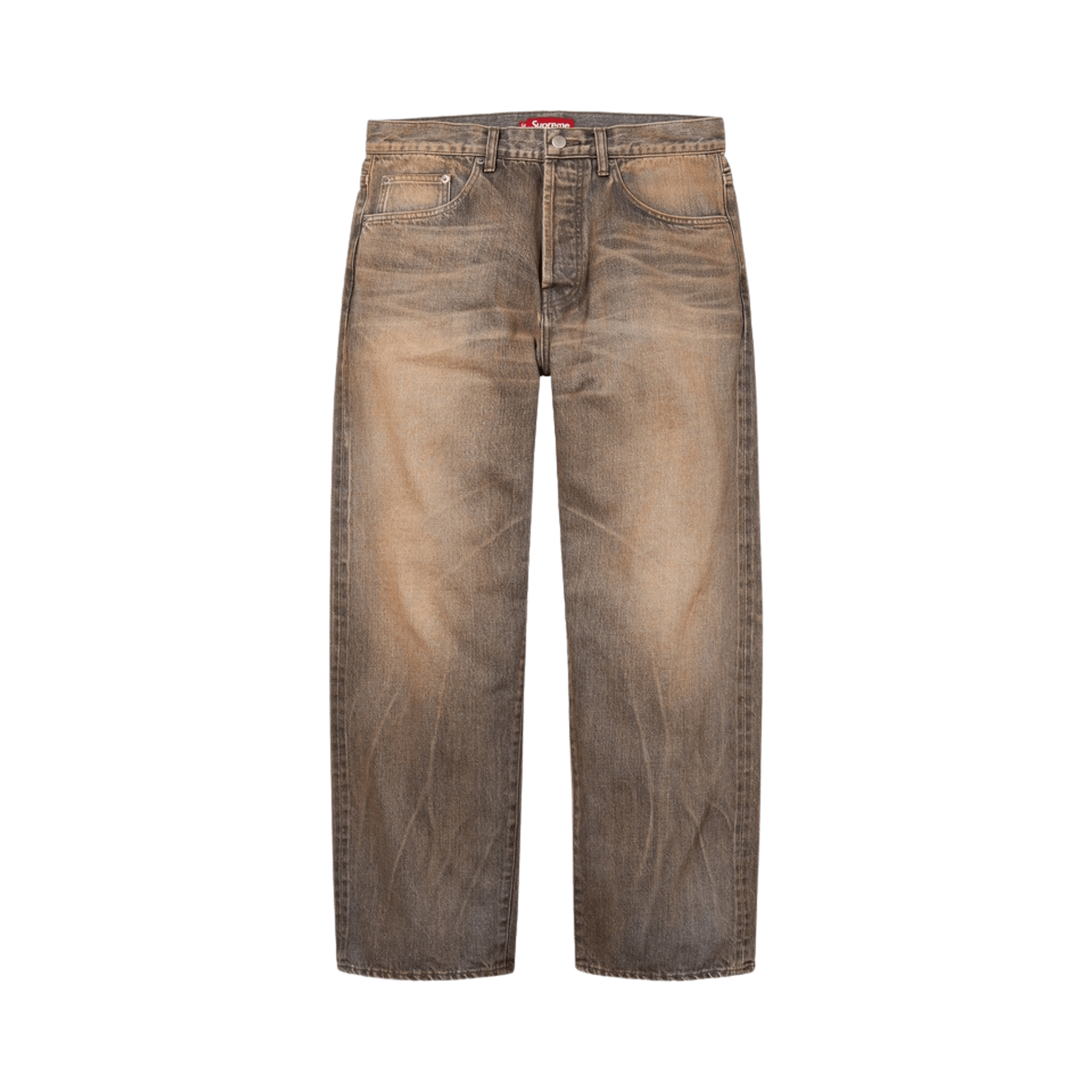 Supreme Distressed Loose Fit Selvedge Jean 'Washed Grey'