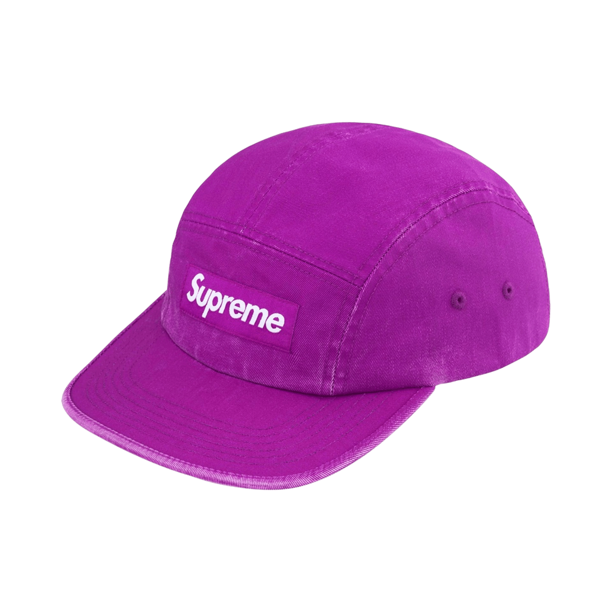Supreme Washed Chino Twill Camp Cap 'Bright Purple'