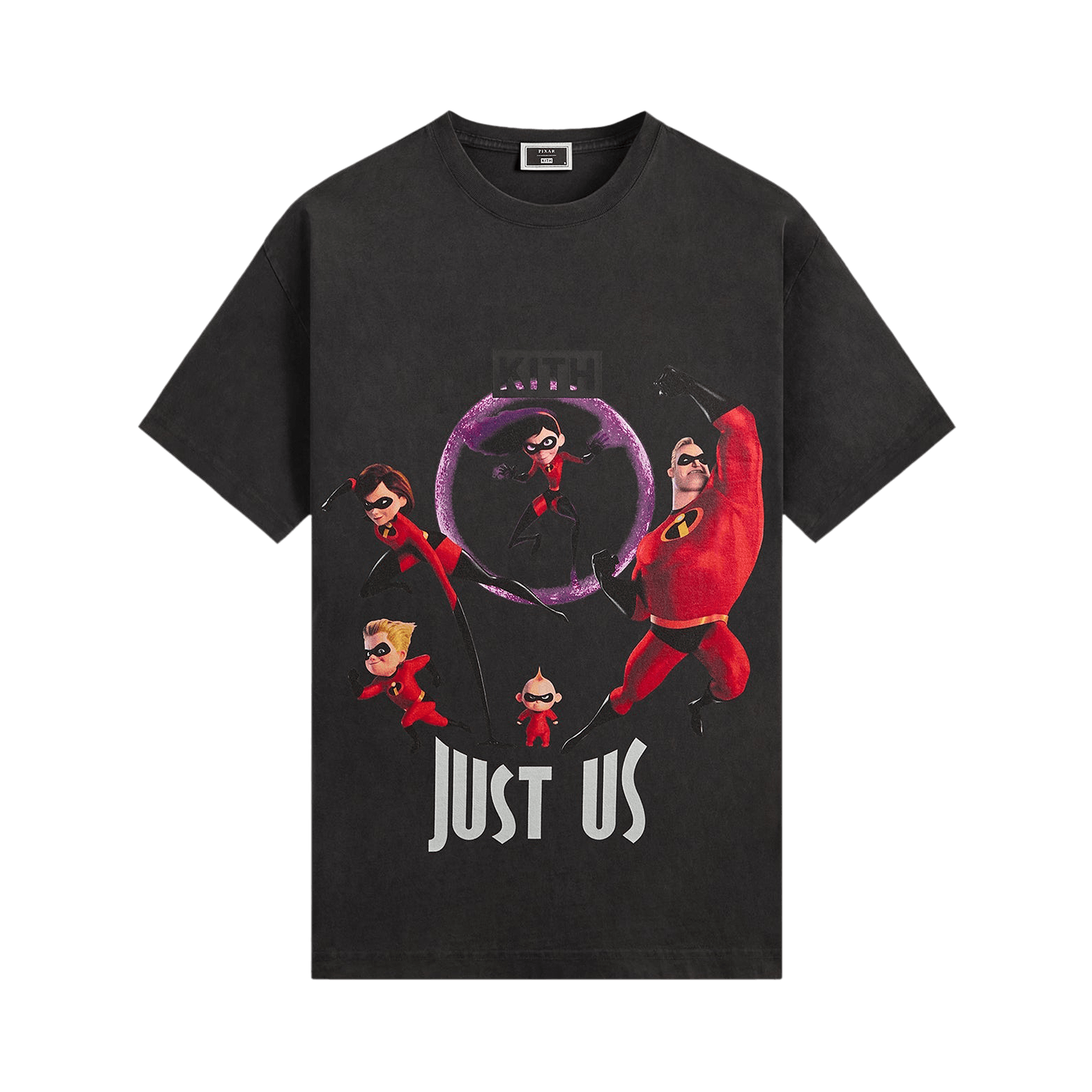 Kith x Disney For Pixar The Incredibles Just Us Vintage Tee 'Black'