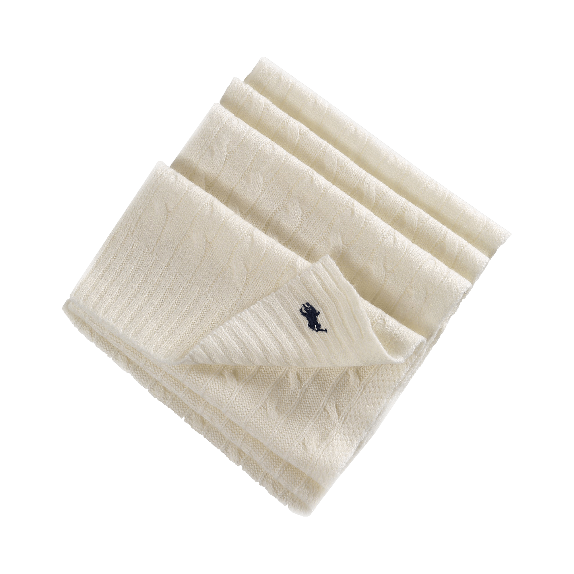 Polo Ralph Lauren Cashmere Classic Cable Scarf 'Cream'