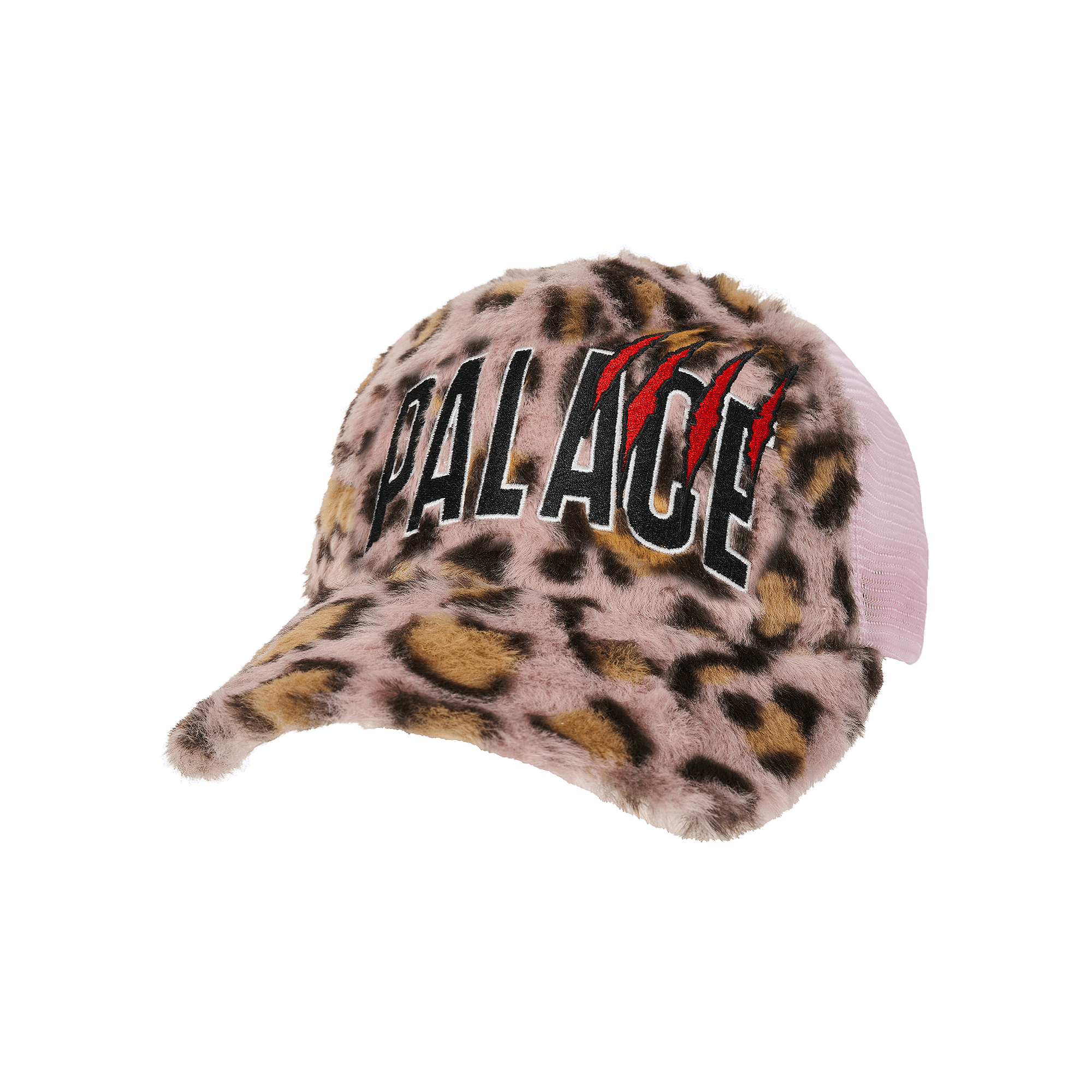 Palace Claw Furry Trucker 'Leopard Pink'