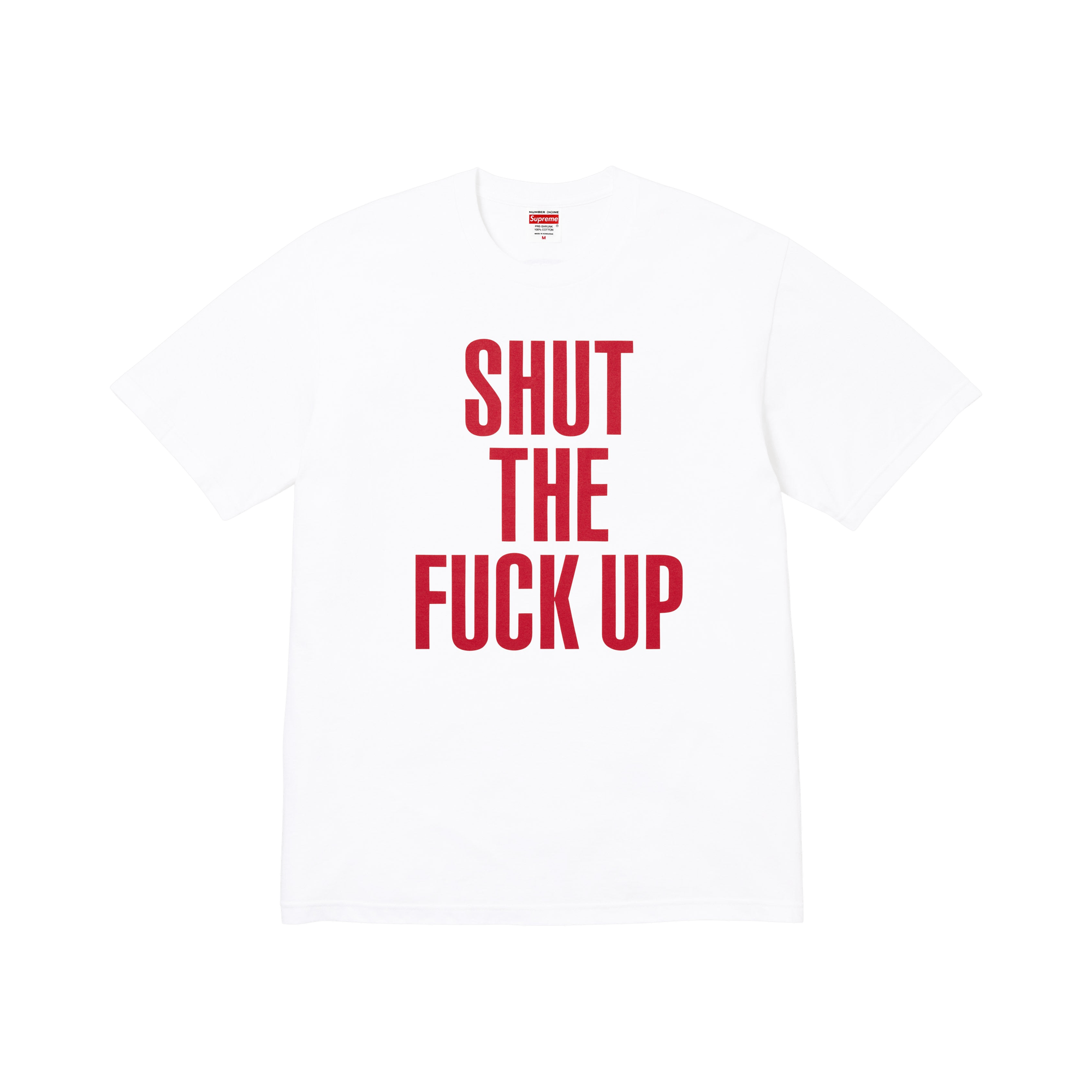 Supreme x Number (N)Ine Shut Up Tee 'White'