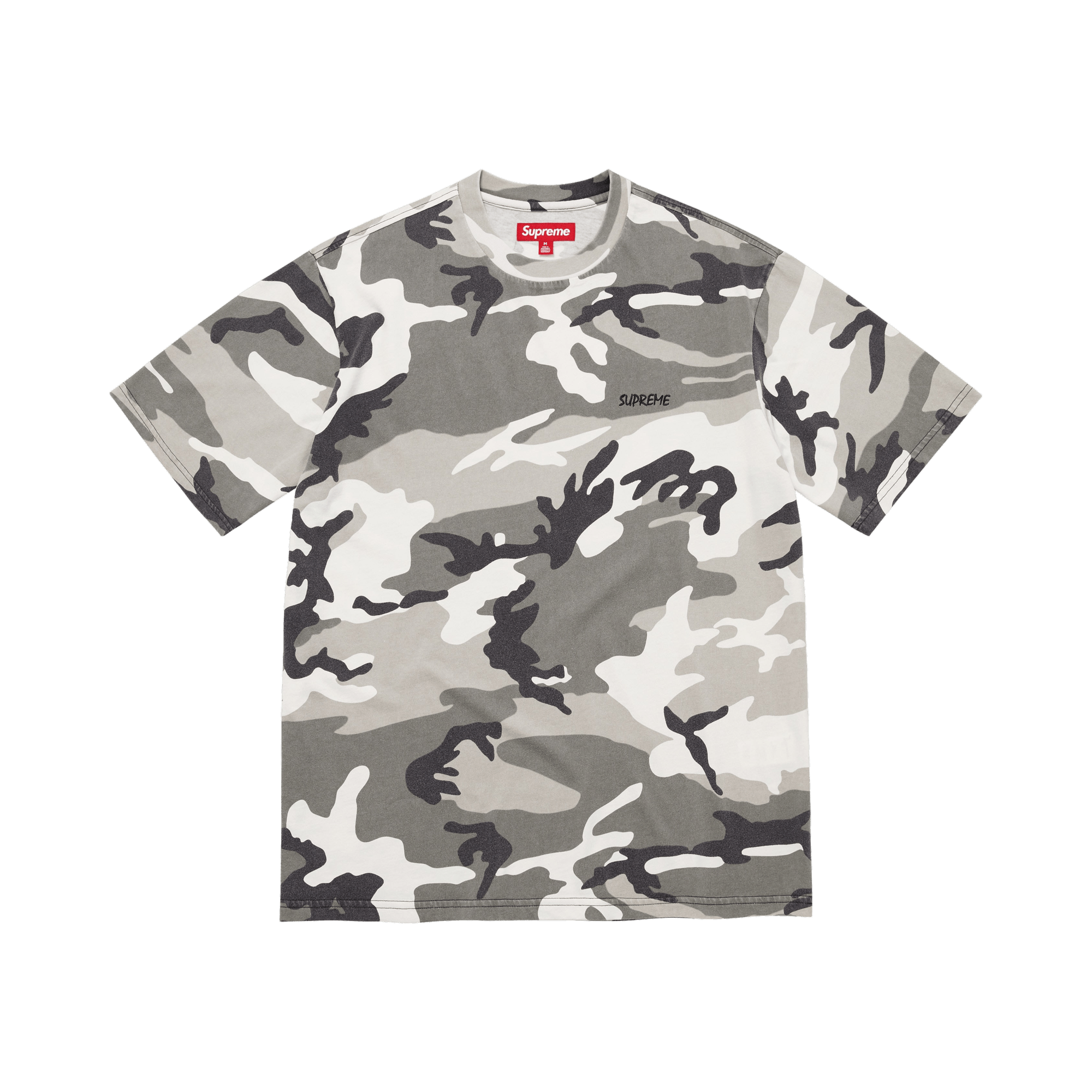 Supreme Washed Short-Sleeve Top 'Snow Camo'