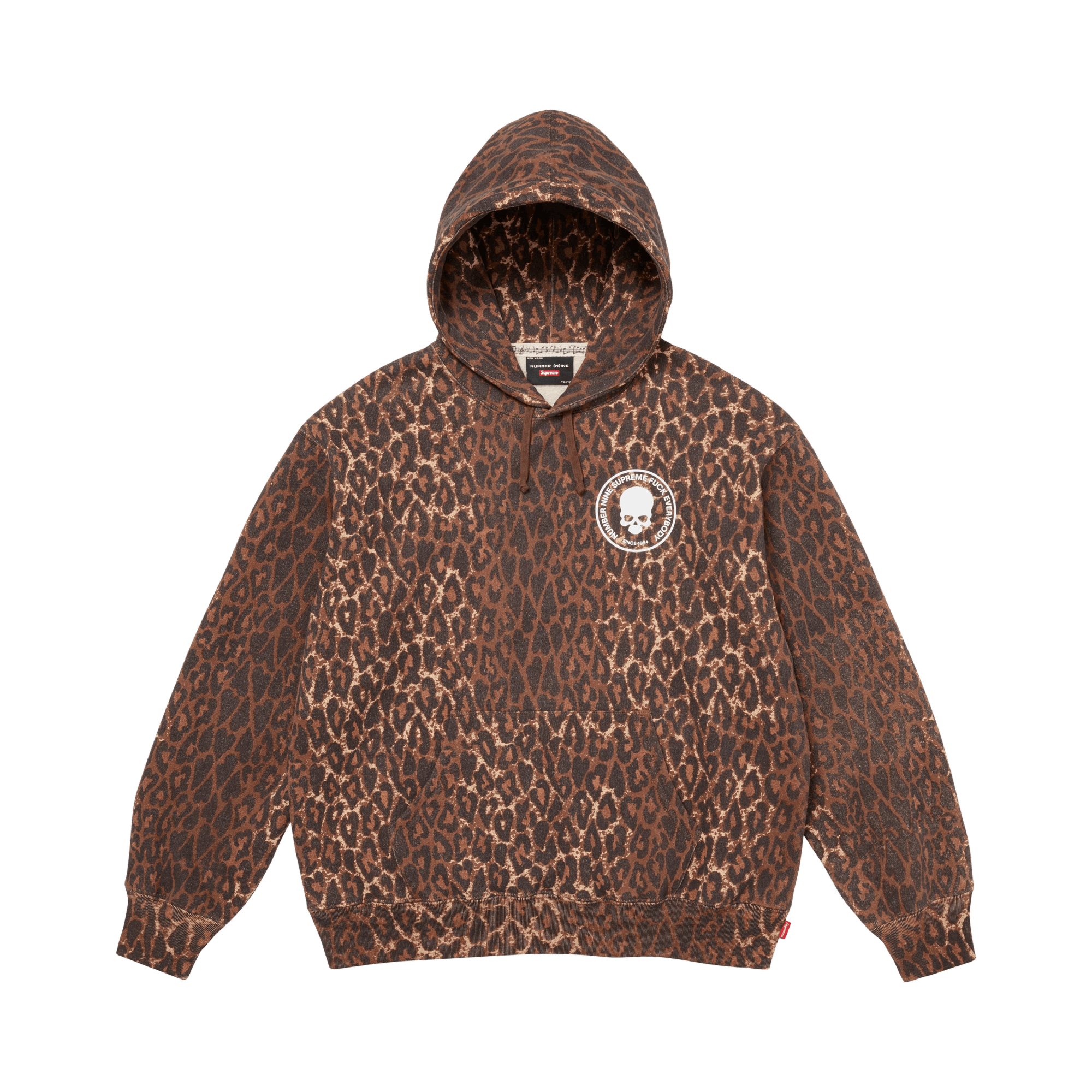 Supreme x Number (N)Ine Hooded Sweatshirt 'Leopard'