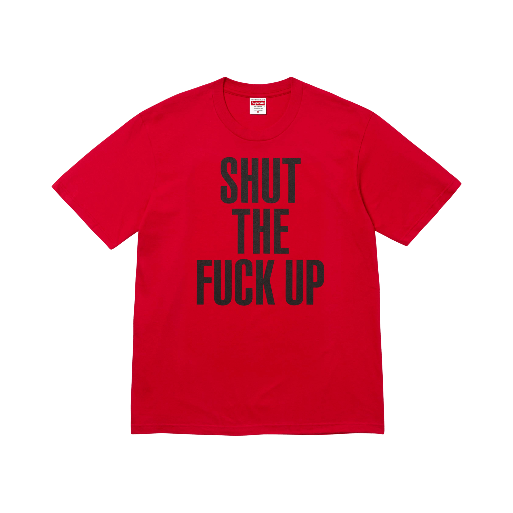 Supreme x Number (N)Ine Shut Up Tee 'Red'