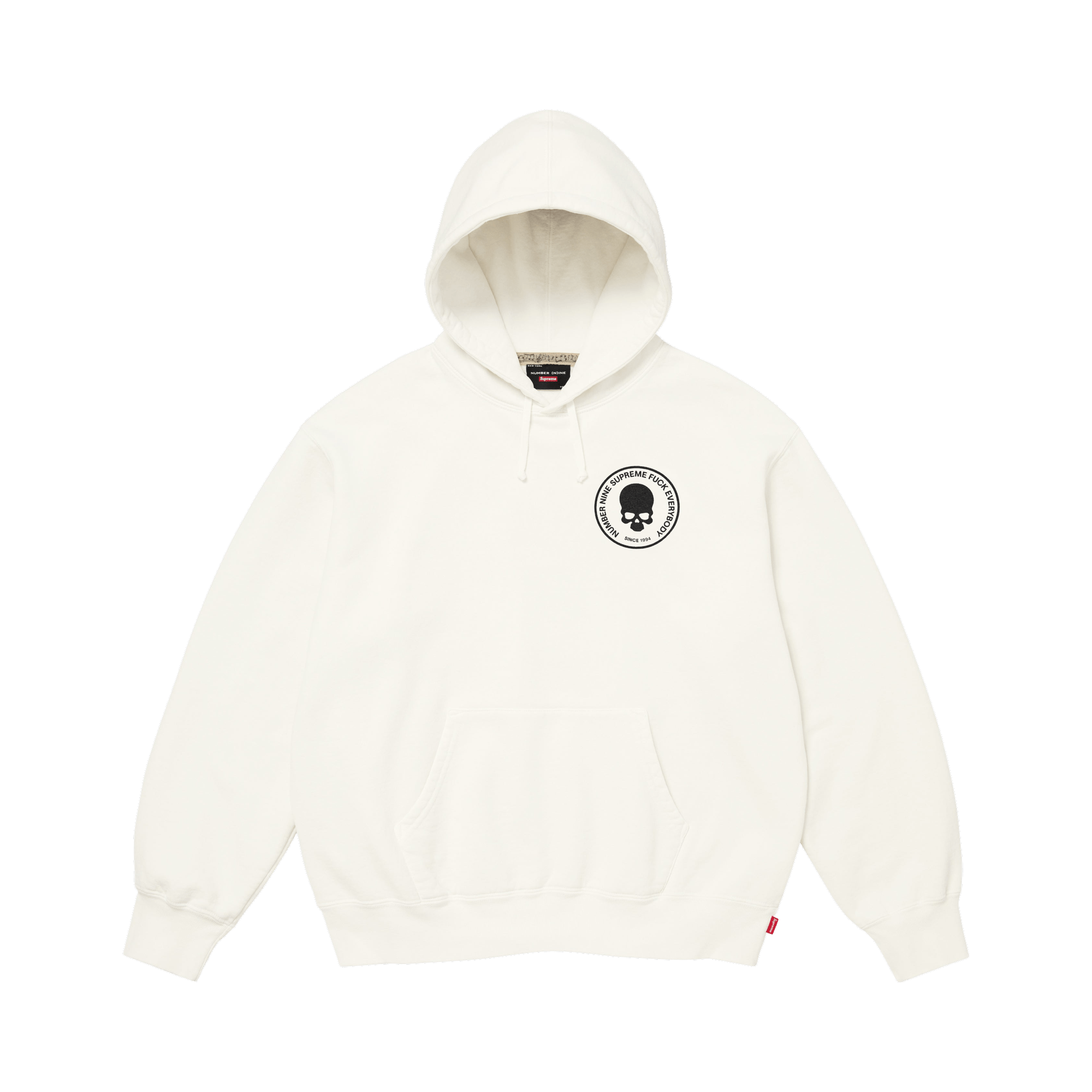 Supreme x Number (N)Ine Hooded Sweatshirt 'White'