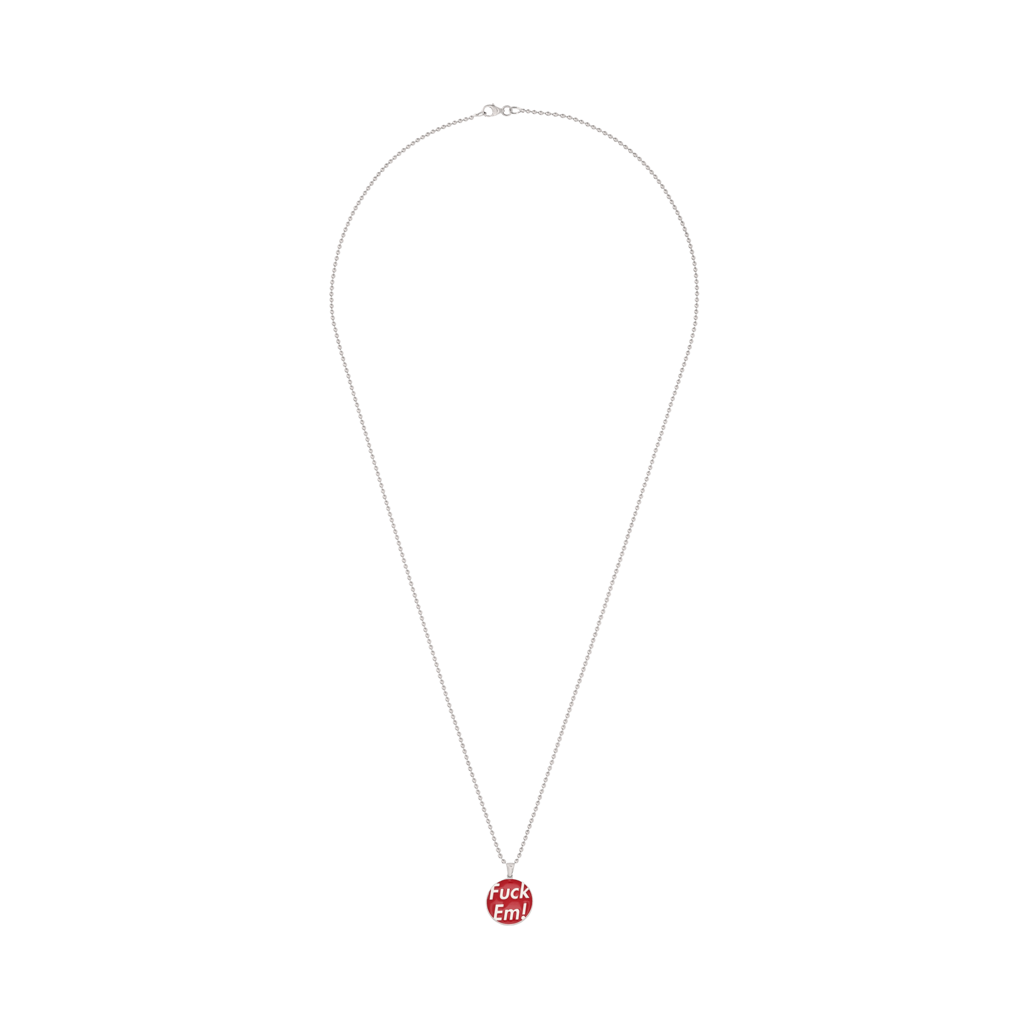 Supreme x Jacob&Co Fuck Em Pendant 'Sterling Silver'