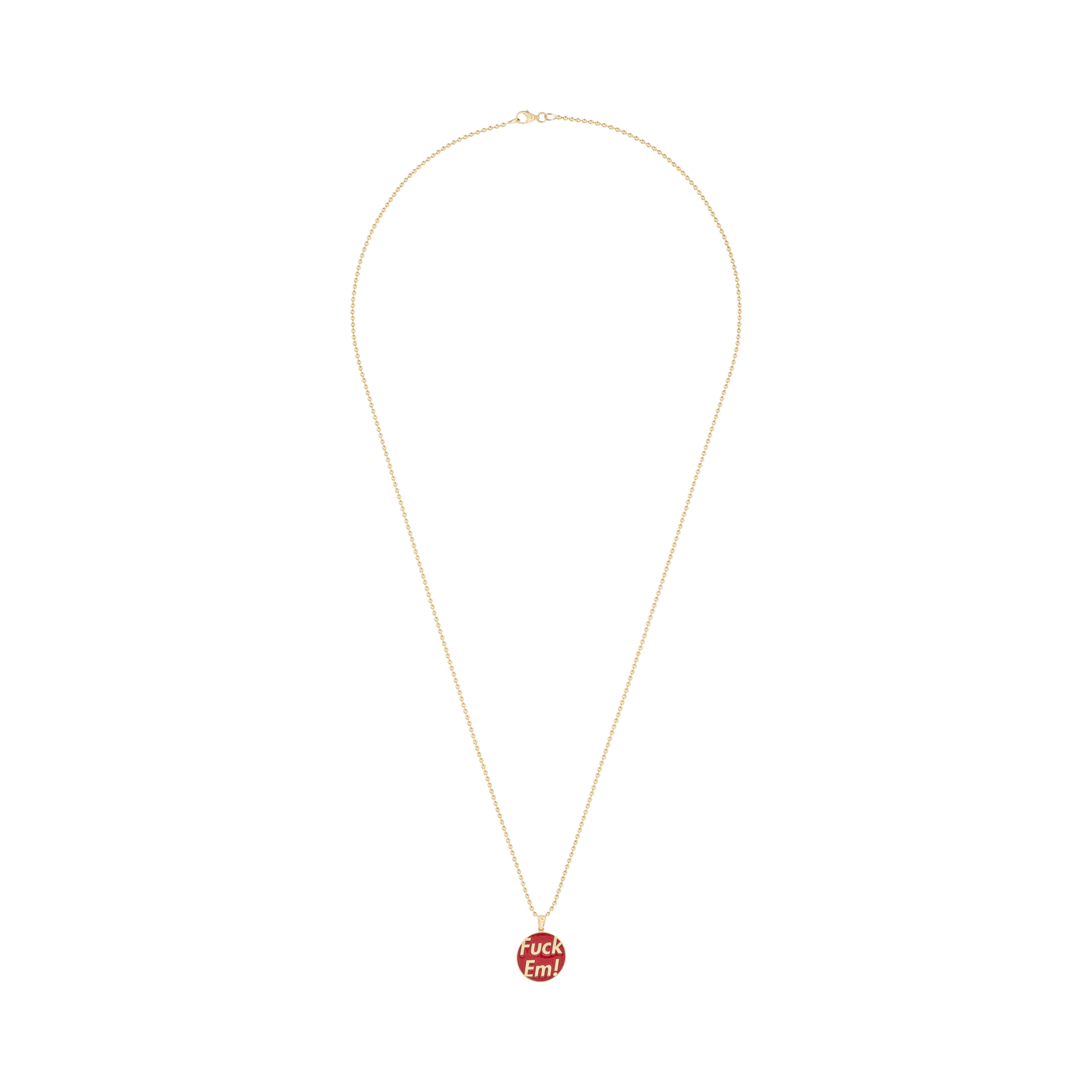 Supreme x Jacob&Co Fuck Em Pendant '14k Gold'