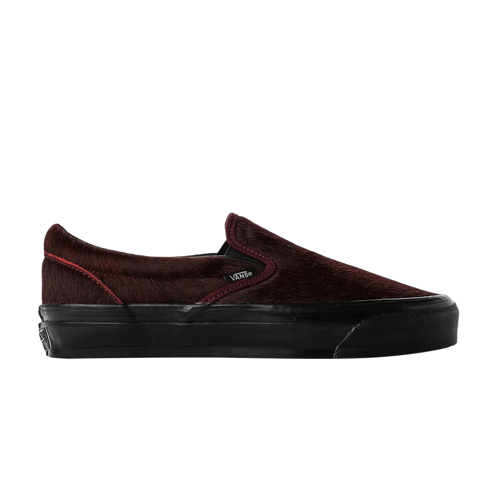 Vans Classic Slip-On 98 LX 'Pony Hair Burgundy Black'