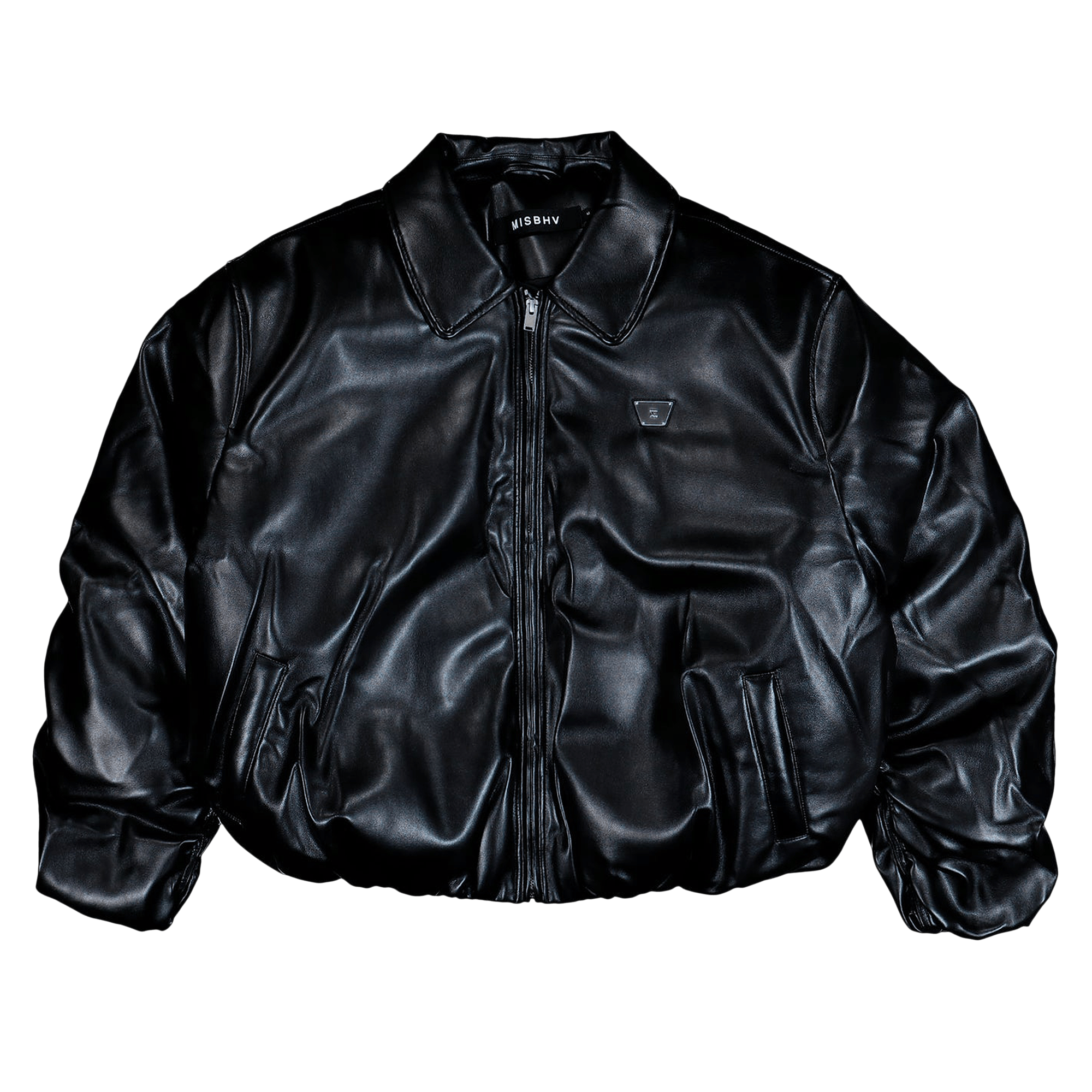Buy MISBHV Monogram Embossed Bandit Leather Jacket 'Brown