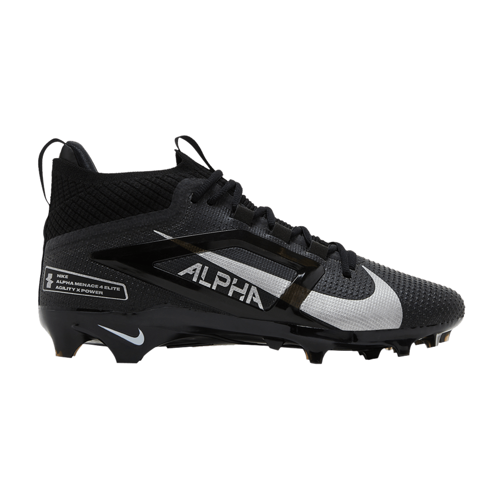 Nike Alpha Menace 4 Elite 'Black Metallic Silver'