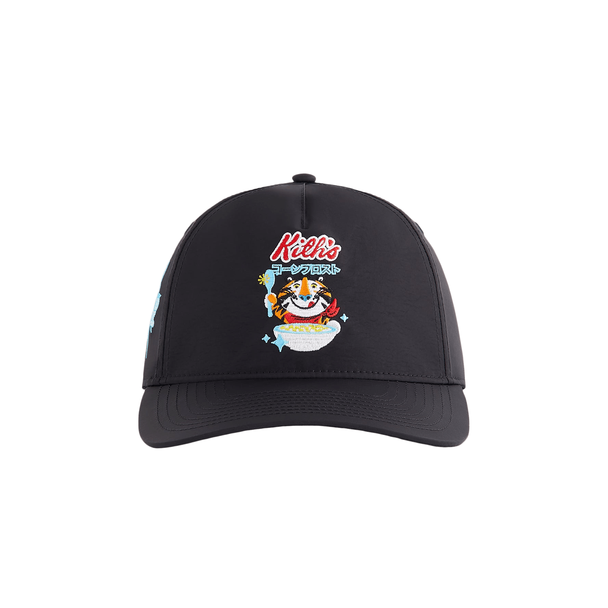 Kith Treats For Kellogg’s Frosted Flakes Cereal & Tony The Tiger Nylon Bay Low Pinch Crown Snapback 'Black'