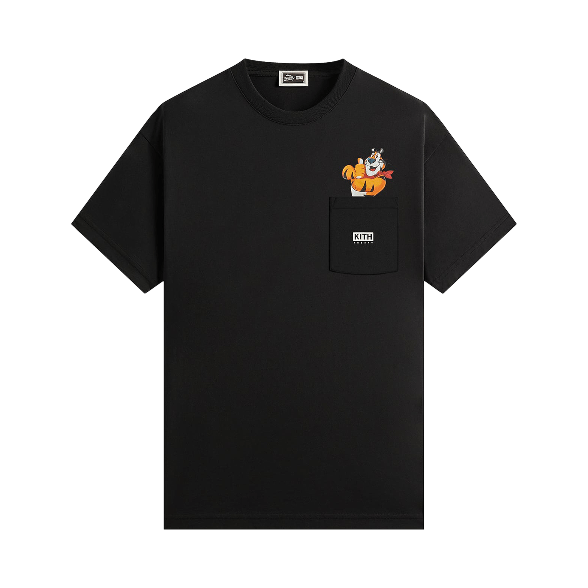 Kith Treats For Kellogg’s Frosted Flakes Cereal & Tony The Tiger Tony Signature Tee 'Black'