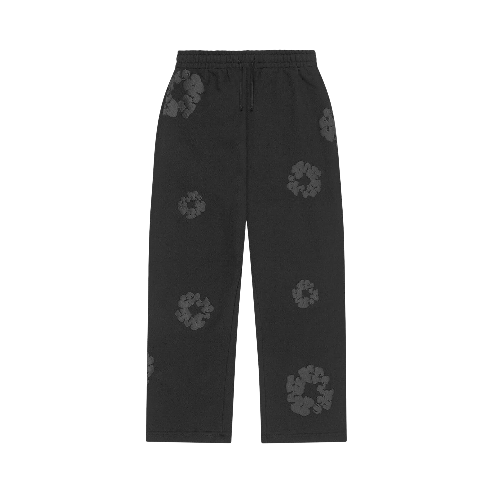 Denim Tears Mono Cotton Wreath Baggy Sweatpants 'Black'