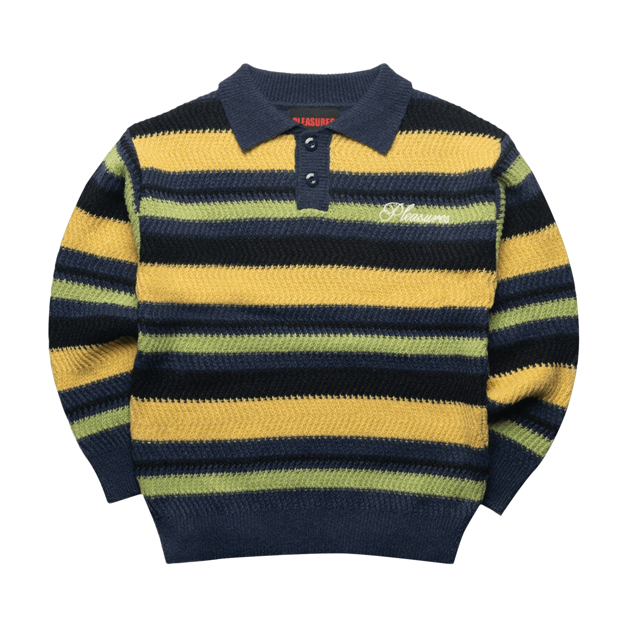 Pleasures Cooper Polo Sweater 'Yellow'