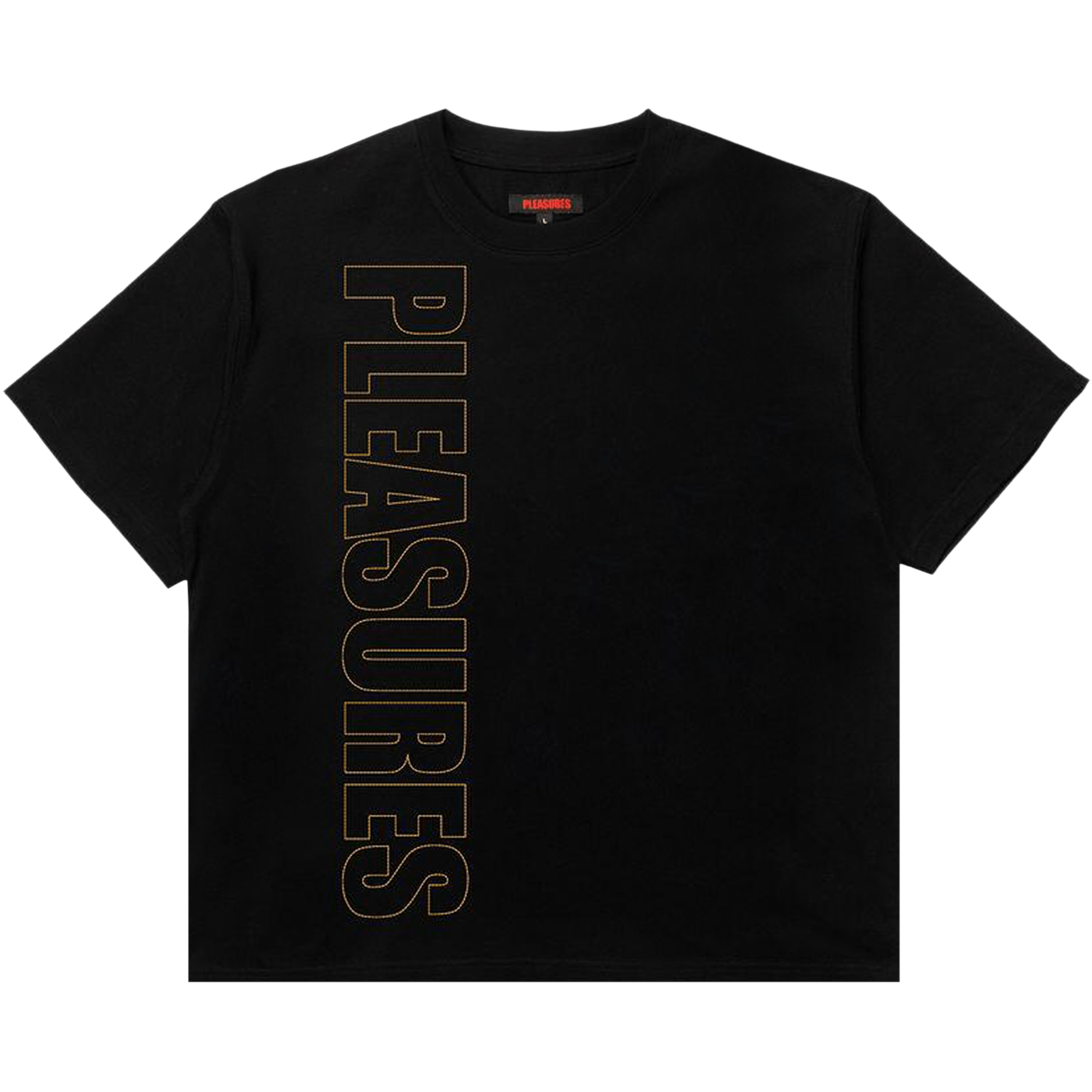 Pleasures Outline Heavyweight T-Shirt 'Black'