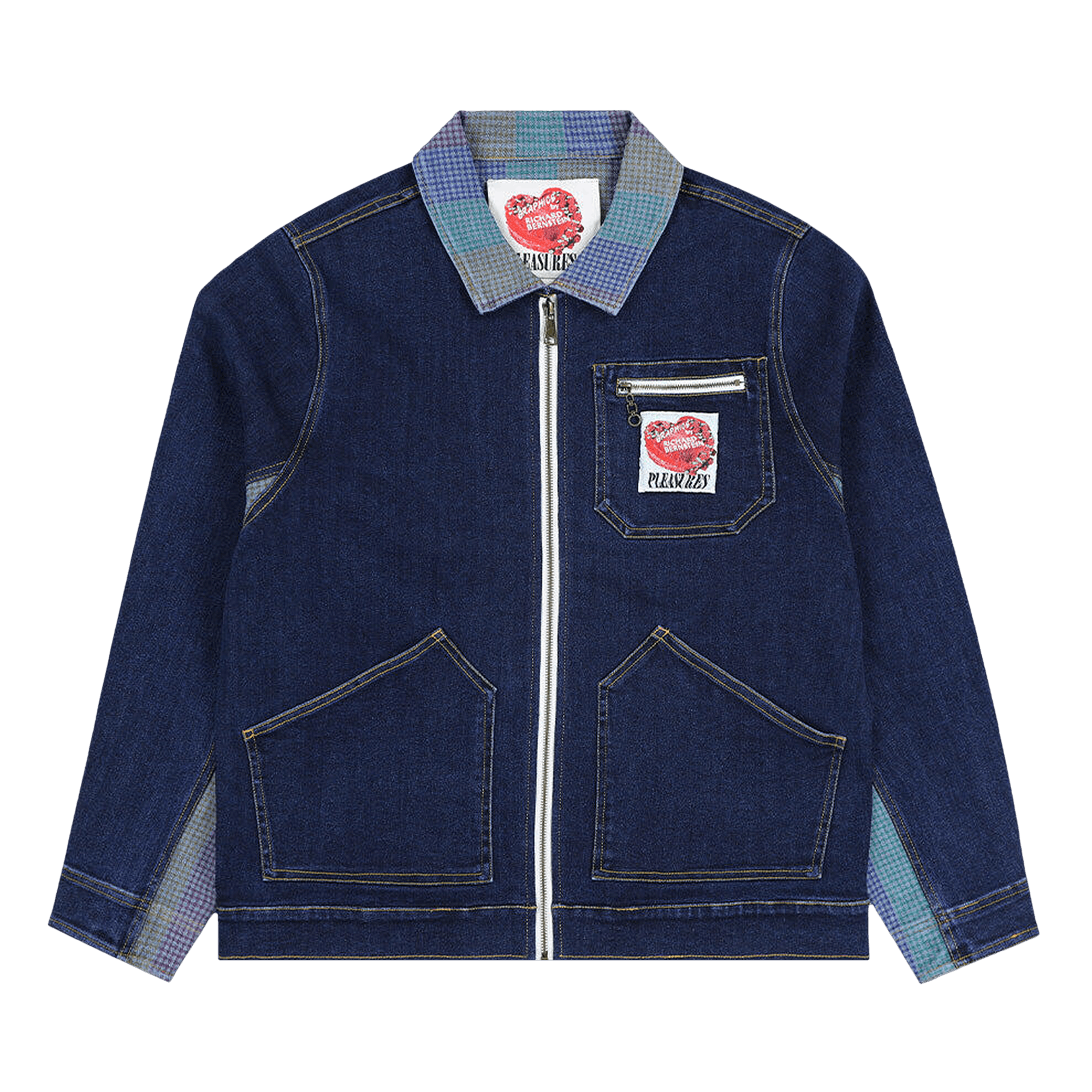 Pleasures x Richard Bernstein Cake Denim Jacket 'Indigo'