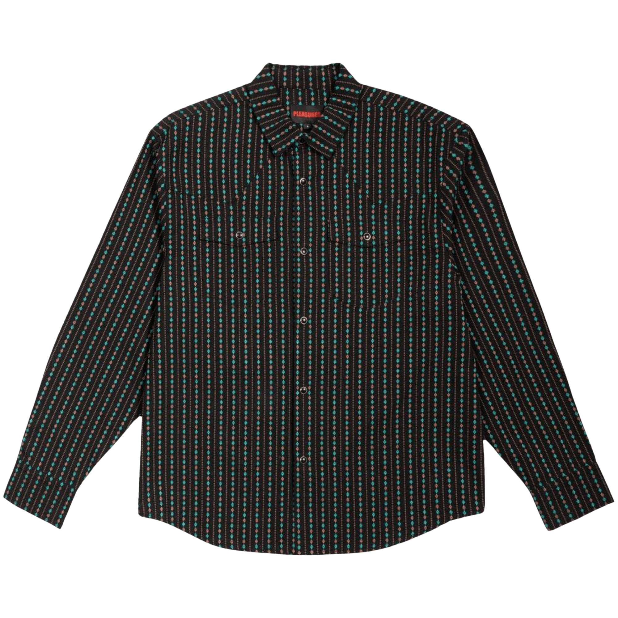 Pleasures Tribute Western Button Up 'Black'