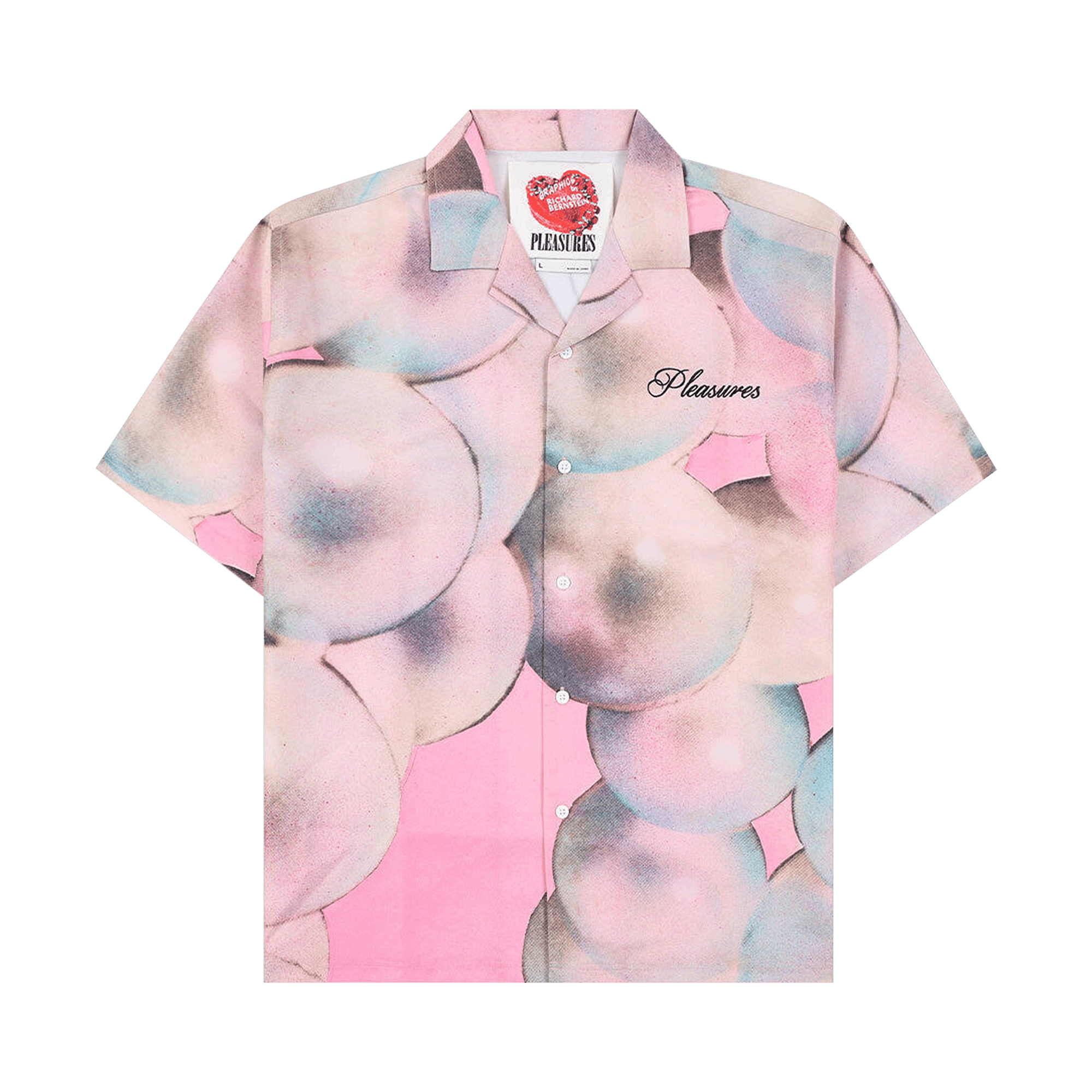 Pleasures x Richard Bernstein Pearl Button Up 'Pink'