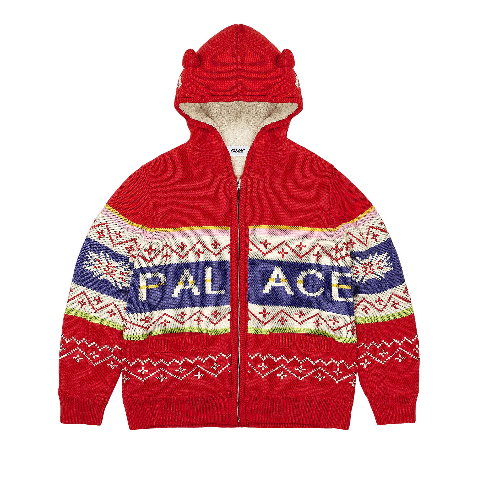 Palace Palace Loves Me Hooded Knit 'Red'