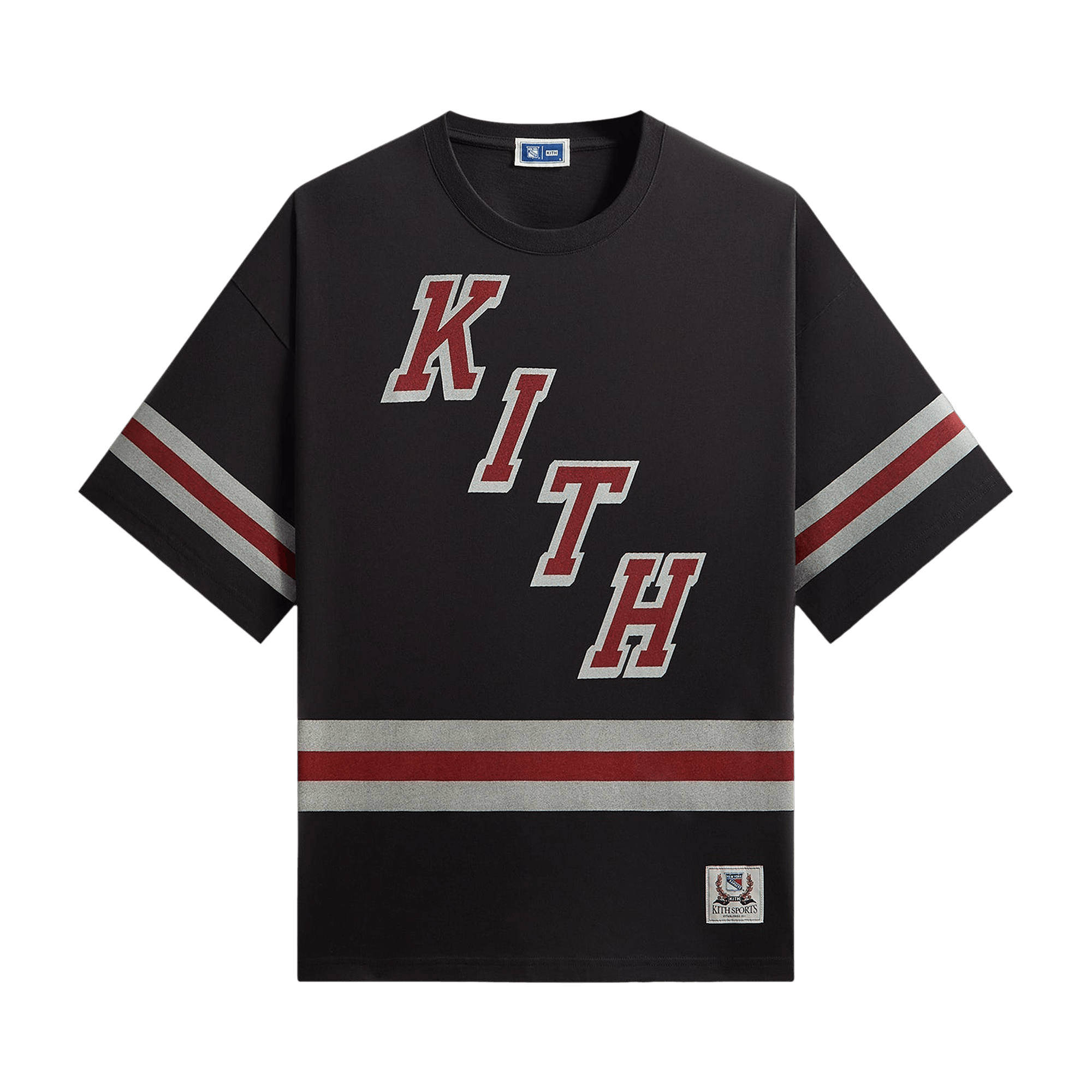 Kith For The New York Rangers Retro Centennial Bishop Tee 'Black'