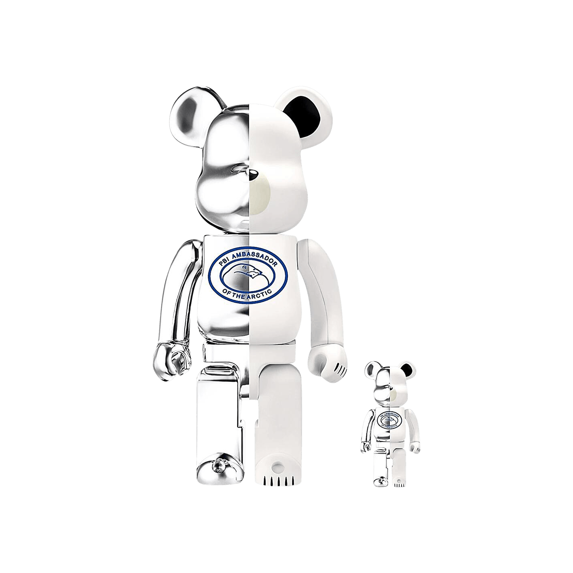 BE@RBRICK x Canada Goose 100% & 400% Set 'Silver/white'