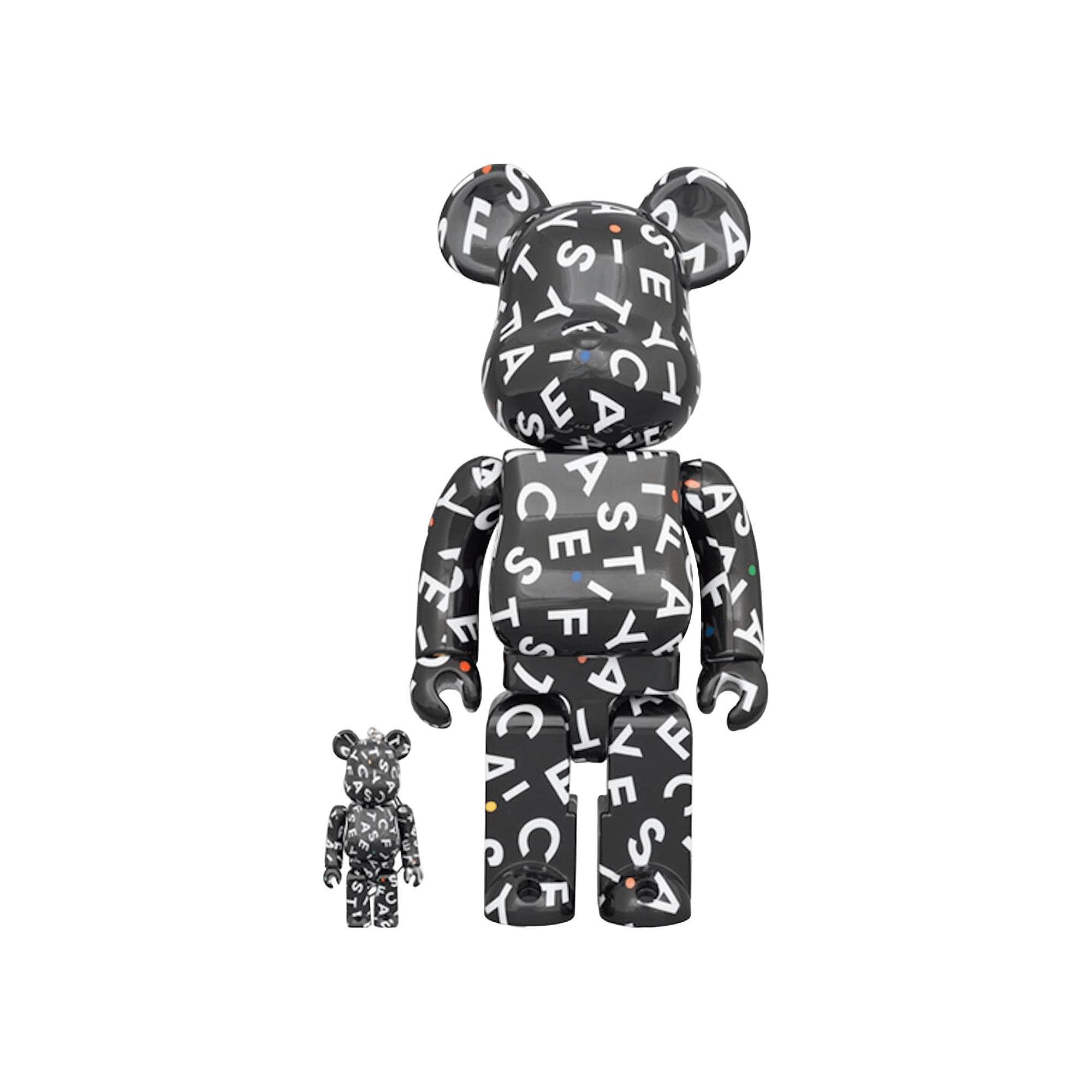 BE@RBRICK x Casetify 10th Anniversary 100% & 400% Set 'Black/White'