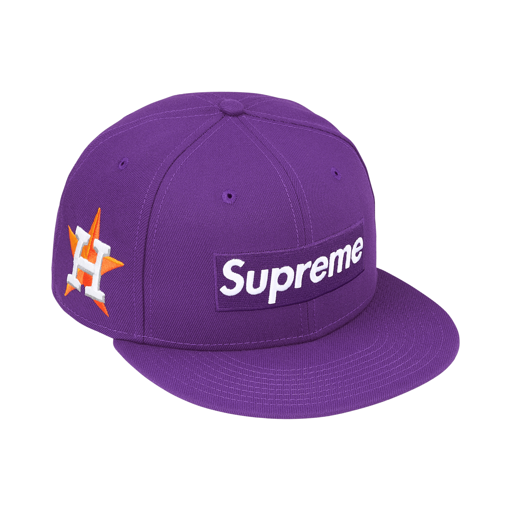 Supreme x MLB Teams Box Logo New Era 'Purple Houston Astros'