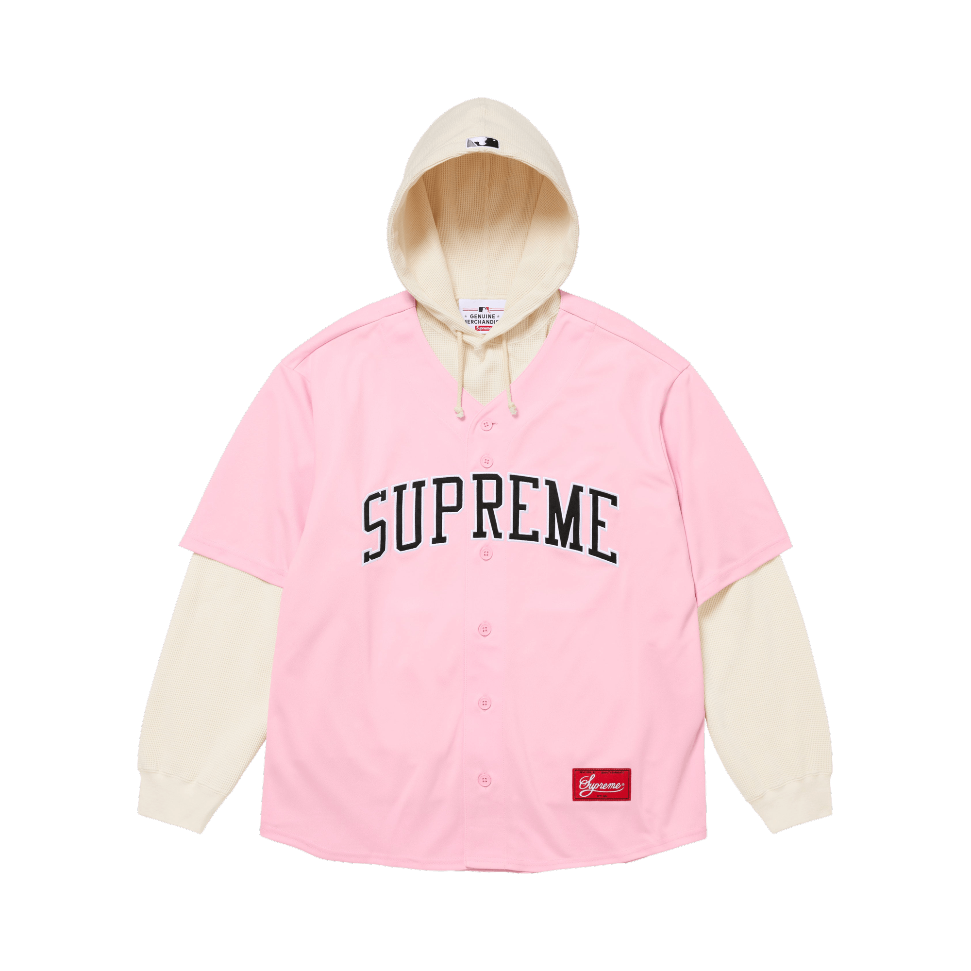 Supreme x Chicago White Sox Hooded Jersey 'Light Pink'