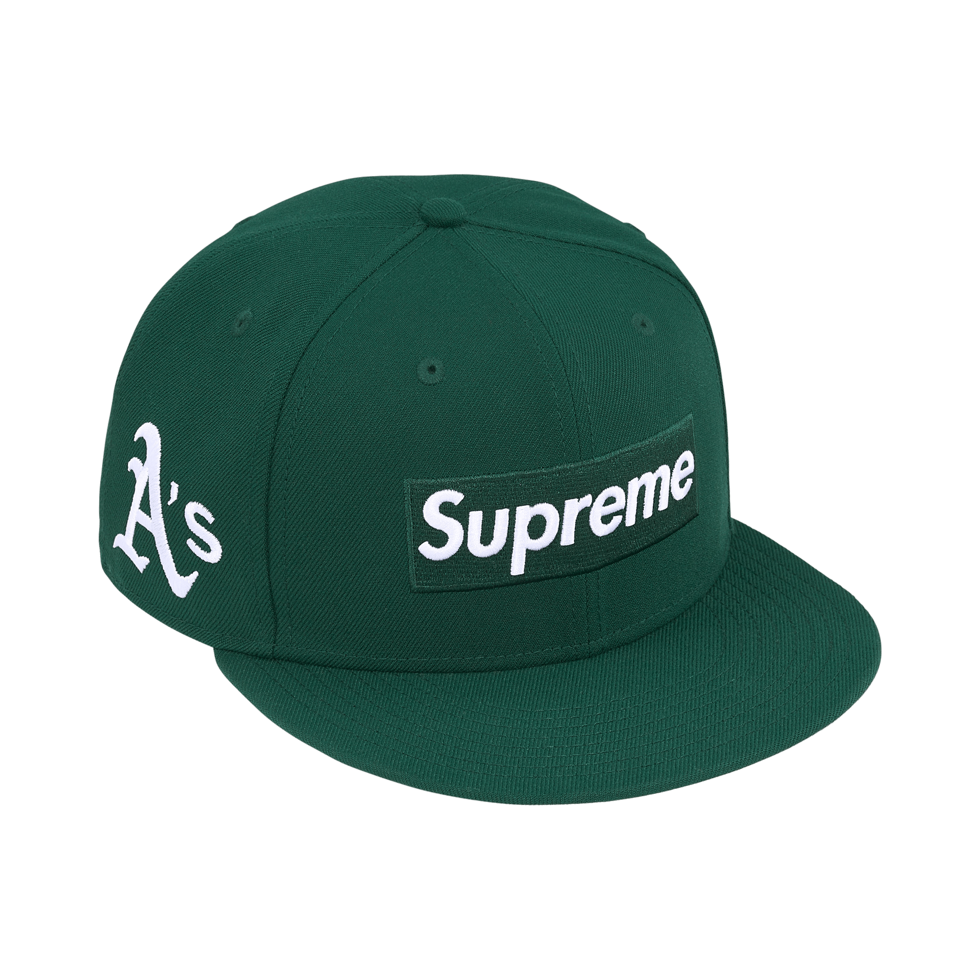 Supreme x MLB Teams Box Logo New Era 'Dark Green Oakland A's'
