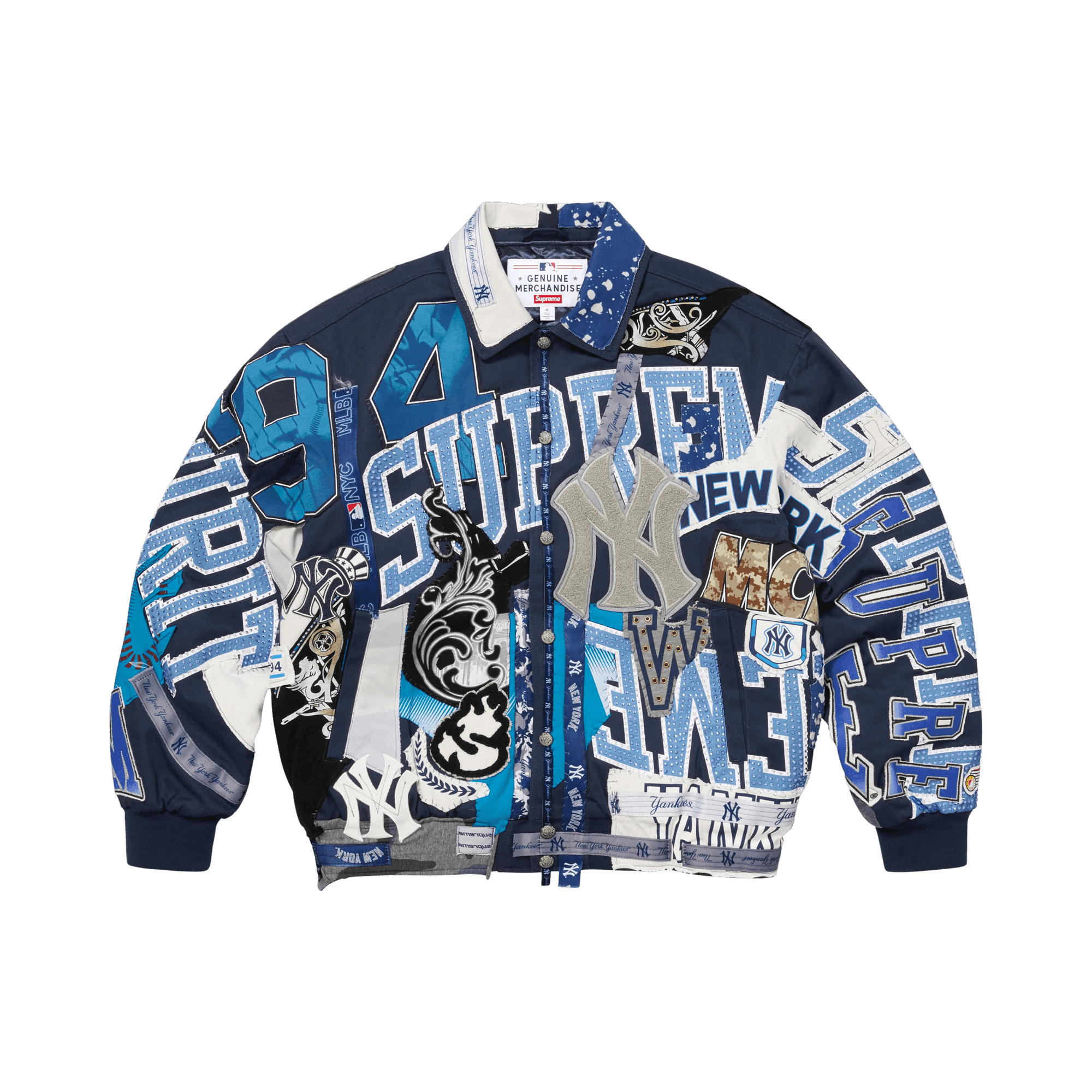 Supreme x Jeff Hamilton New York Yankees Varsity Jacket 'Multicolor'