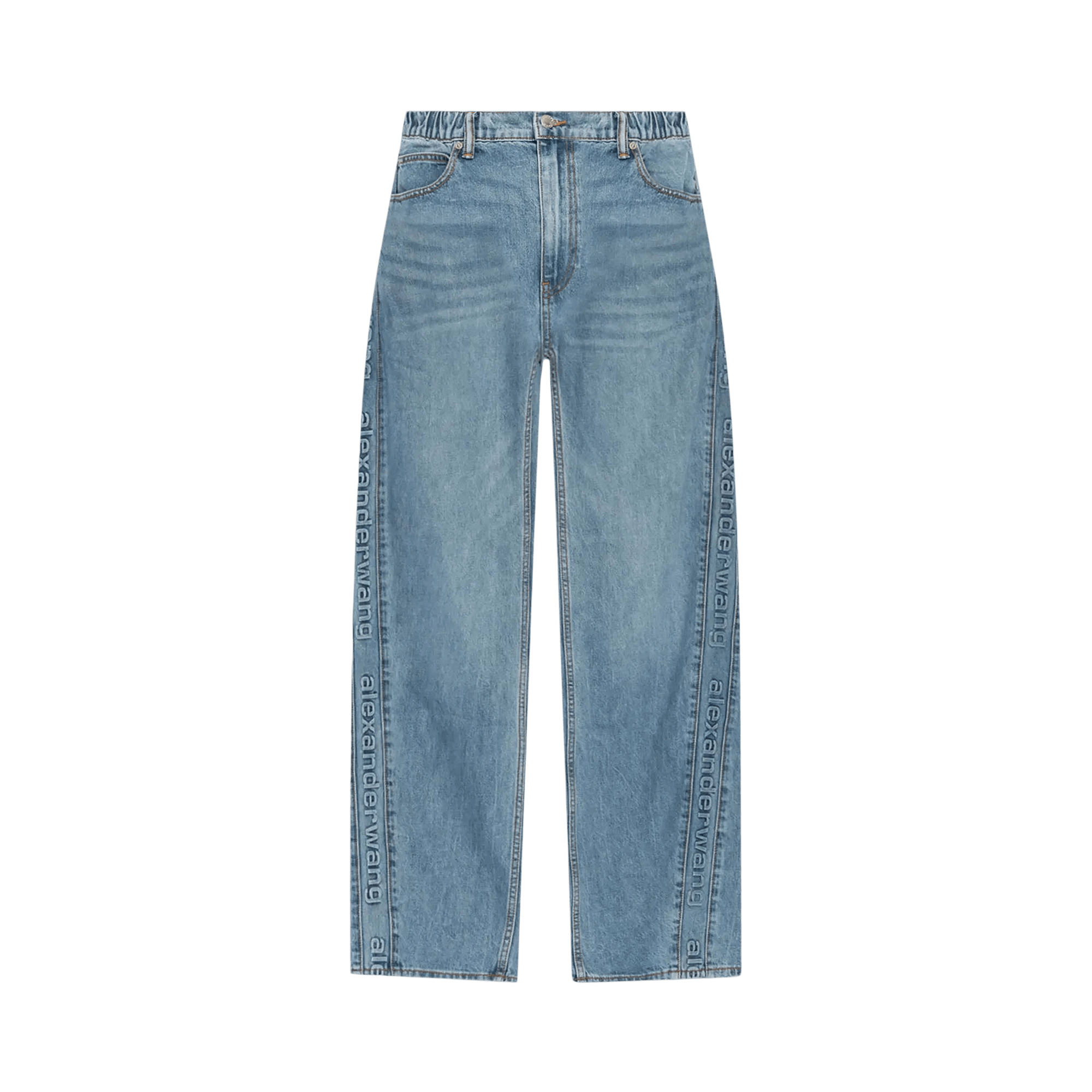 Alexander Wang Logo Emboss Side Panel Balloon Jogger 'Vintage Light Indigo'