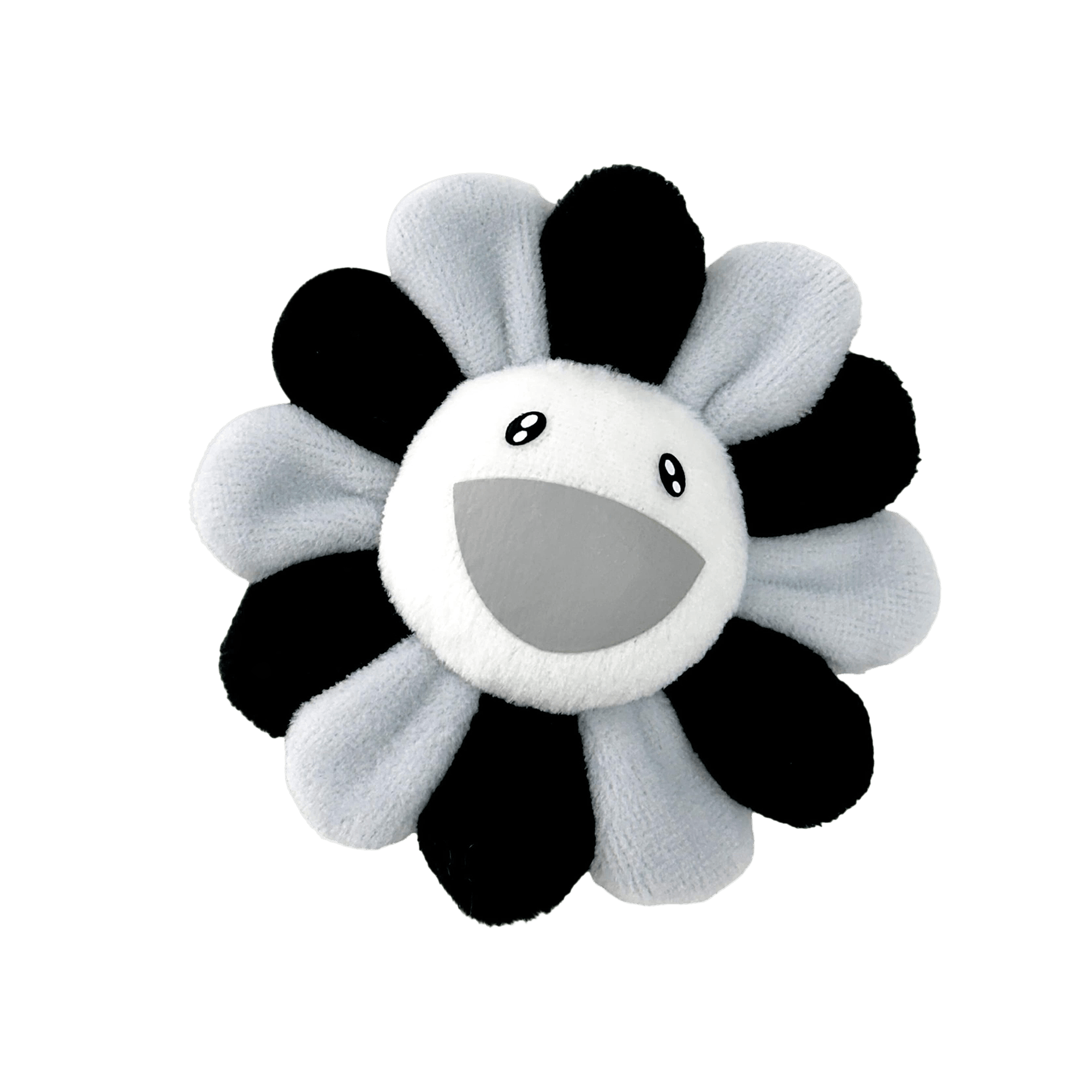 Sell Takashi Murakami Plush Flower Keychain 'Black/White' on alias
