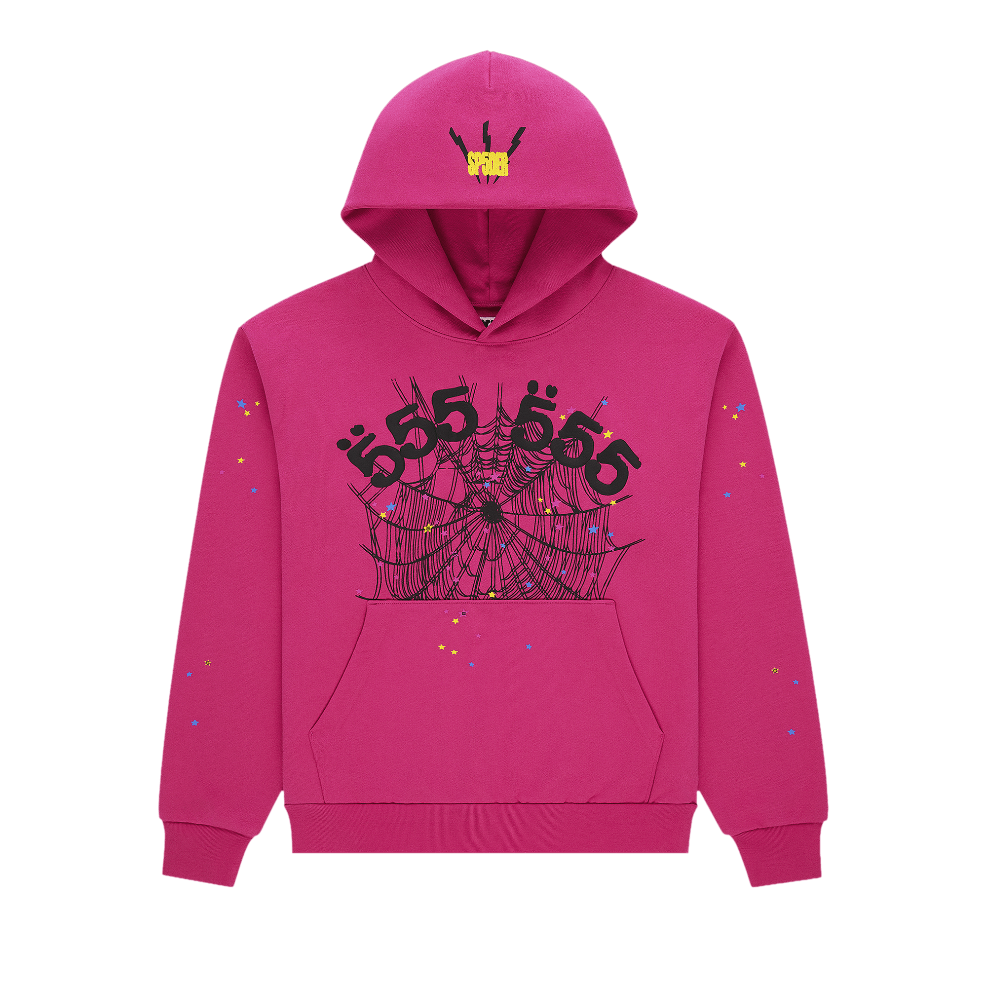 Sp5der Angel Number Hoodie 'Pink'