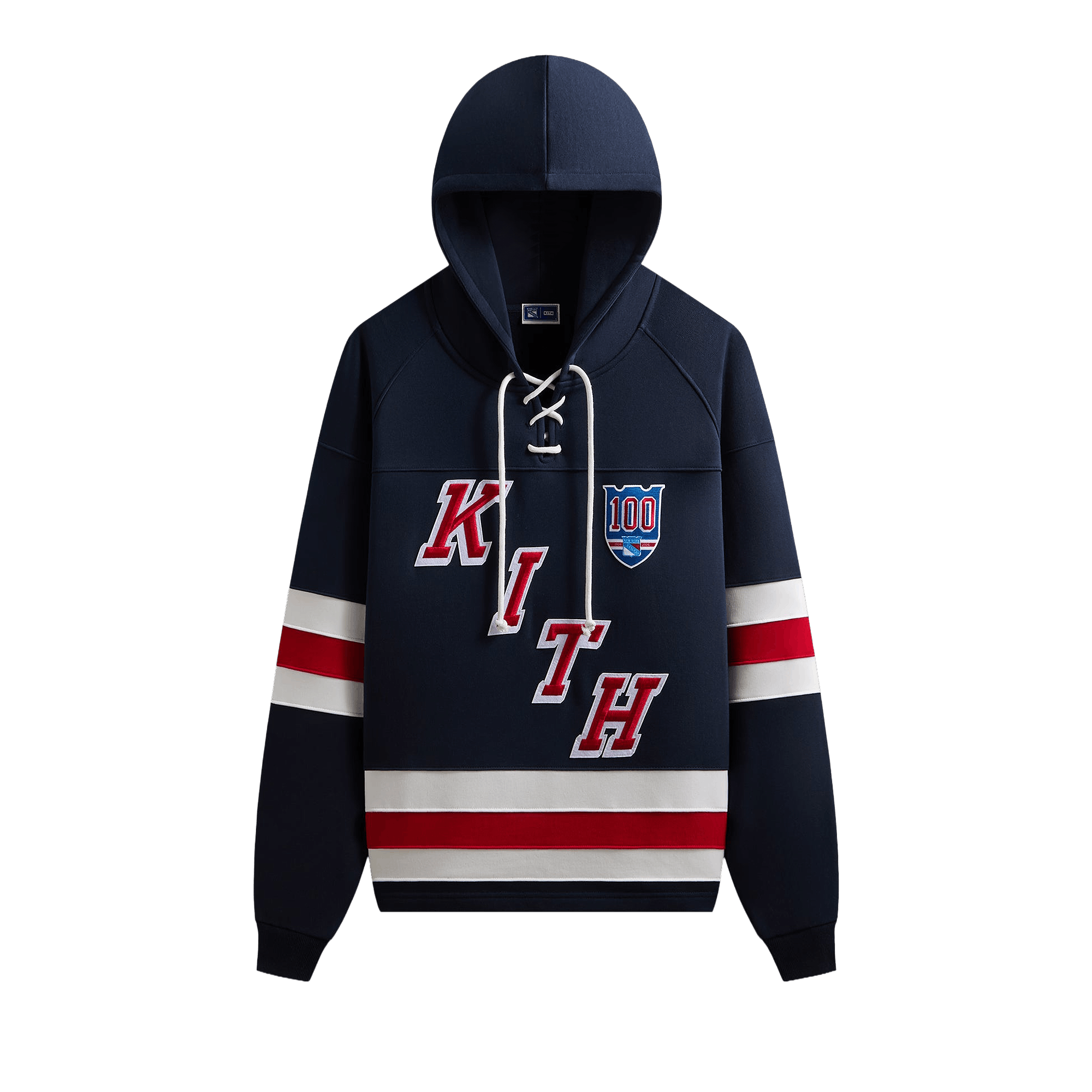 Kith For The New York Rangers Retro Delk Hoodie 'Nocturnal'