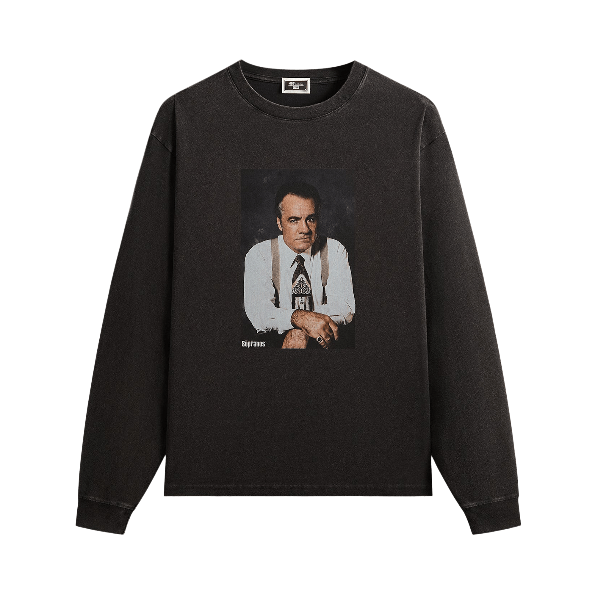 Kith For The Sopranos Paulie Vintage Long Sleeve Tee 'Black'