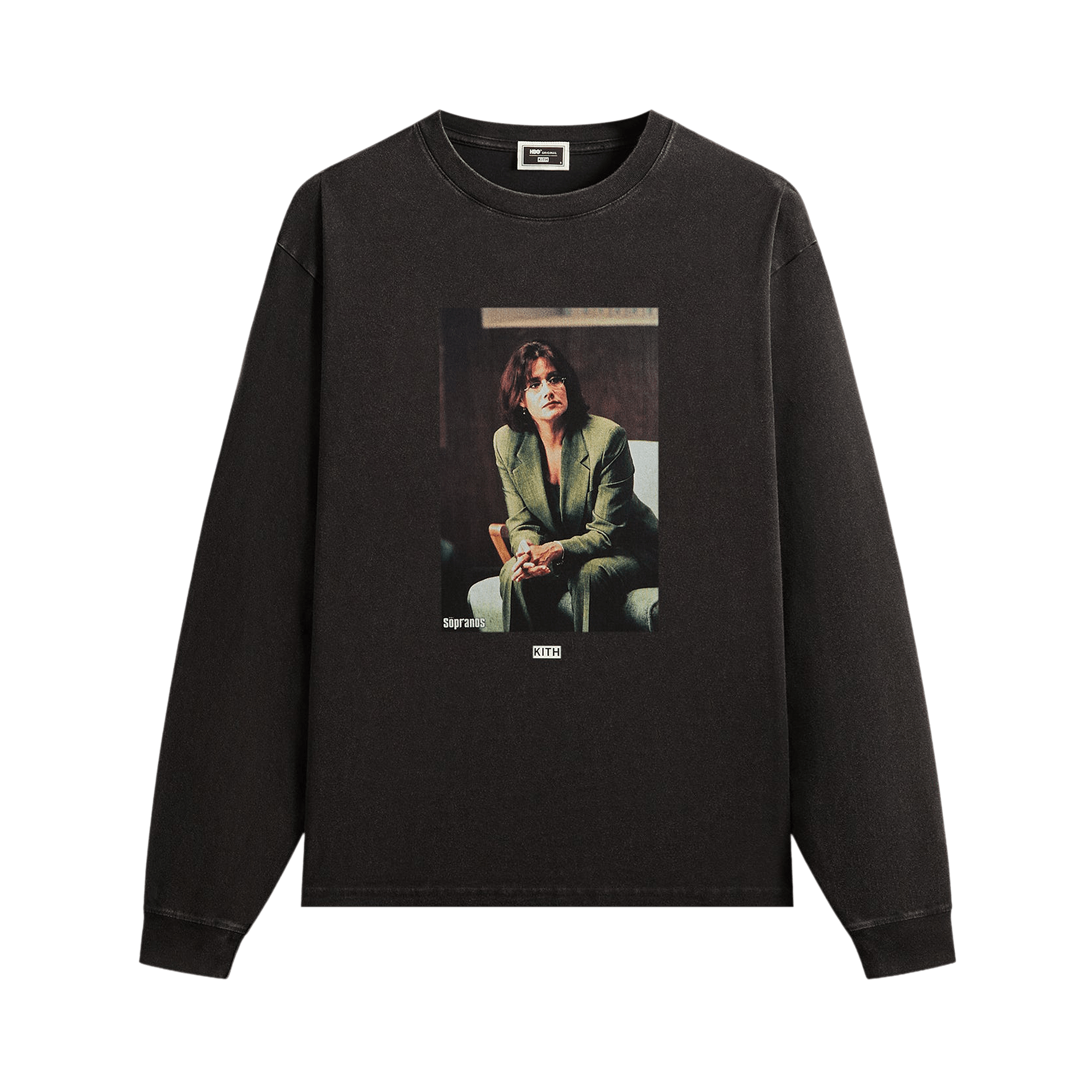 Kith For The Sopranos Jennifer Vintage Long Sleeve Tee 'Black'