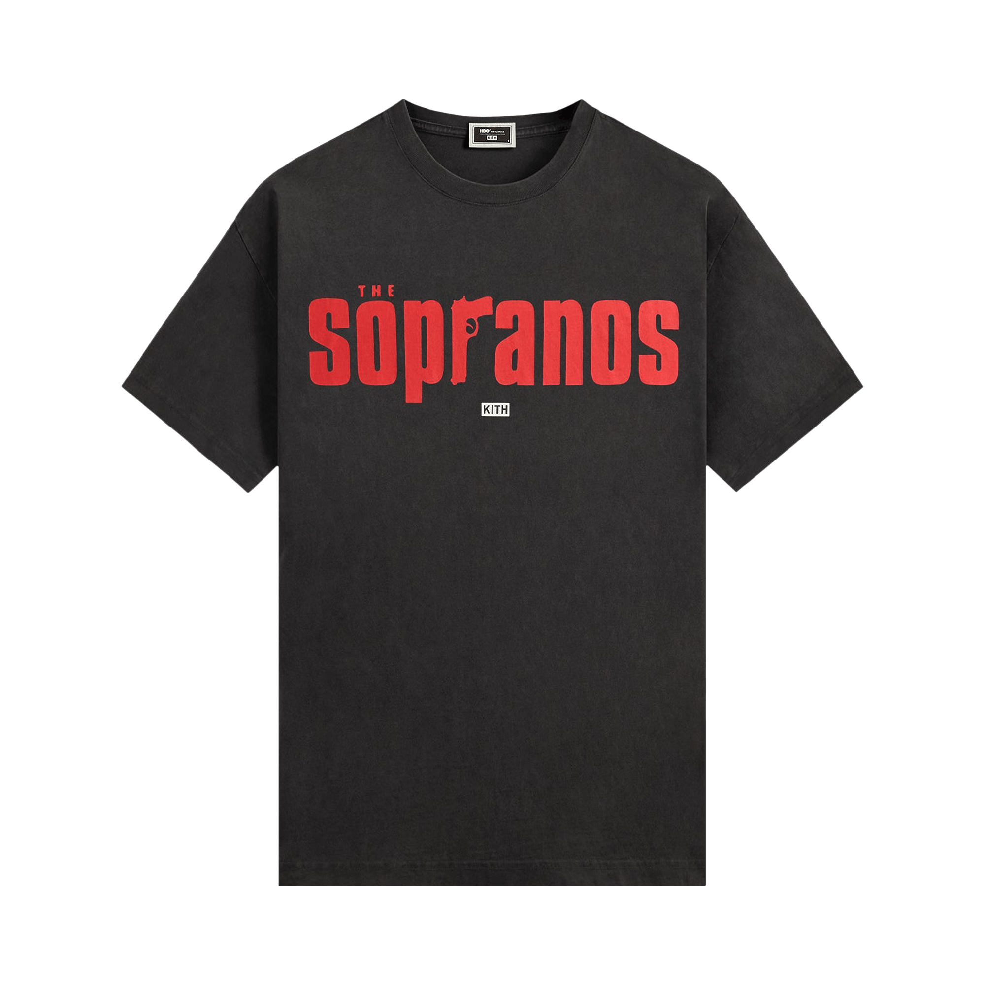 Kith For The Sopranos Main Logo Vintage Tee 'Black'