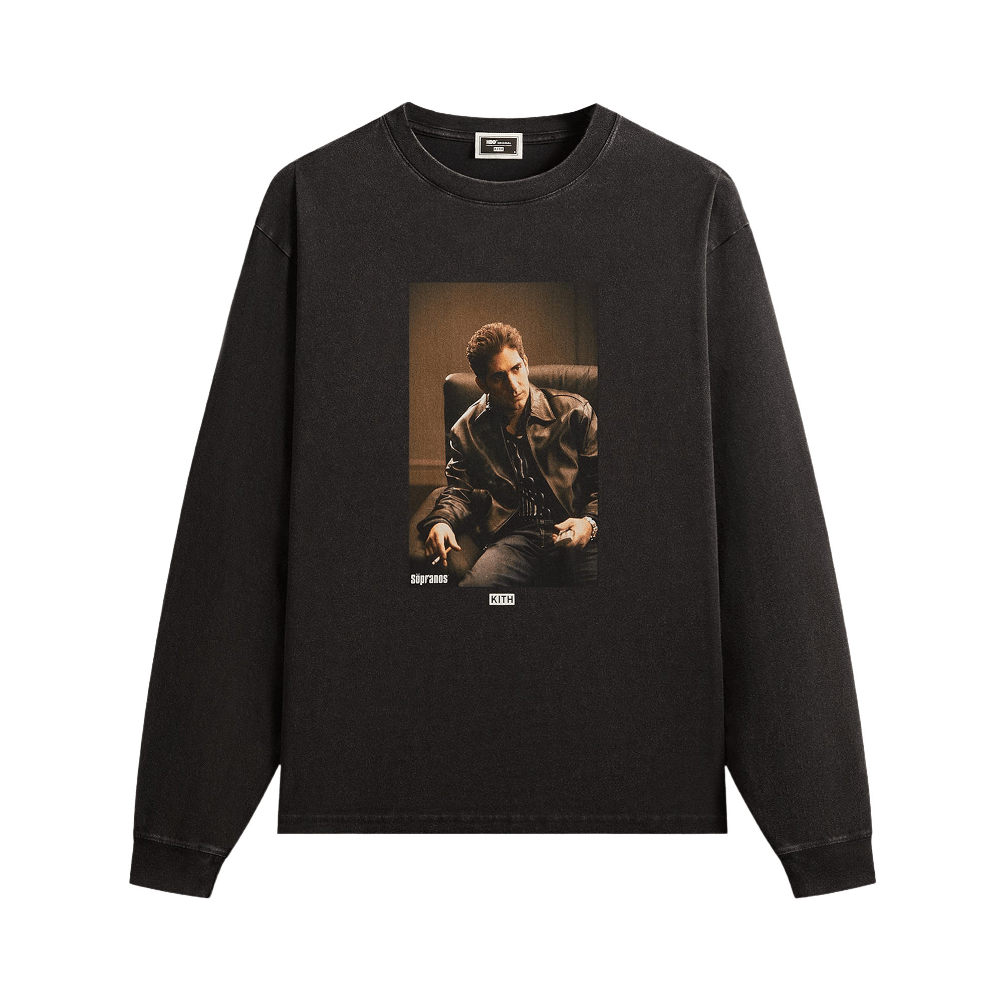 Kith For The Sopranos Christopher Vintage Long Sleeve Tee 'Black'