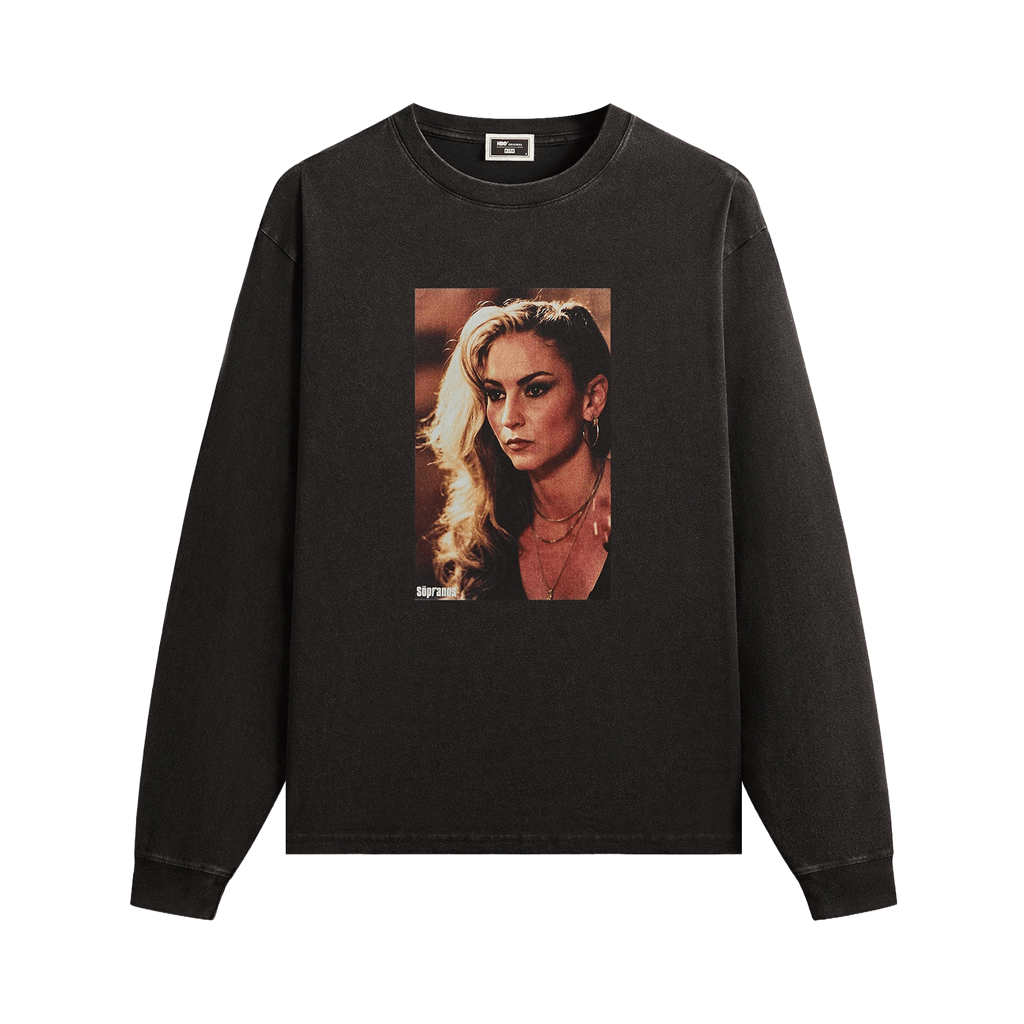 Kith For The Sopranos Adriana Vintage Long Sleeve Tee 'Black'